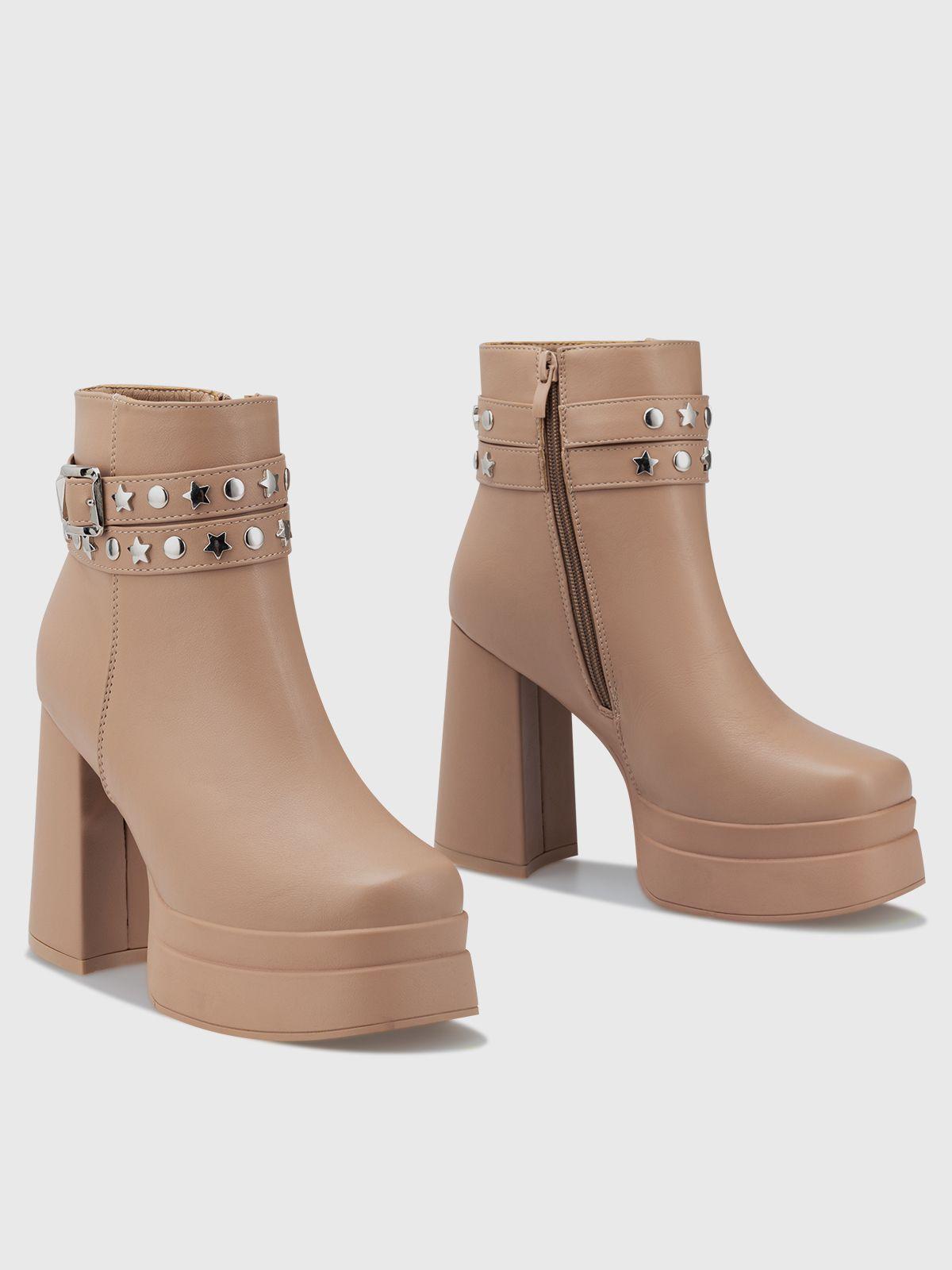 Botin Mujer Estrella Caqui Weide-4