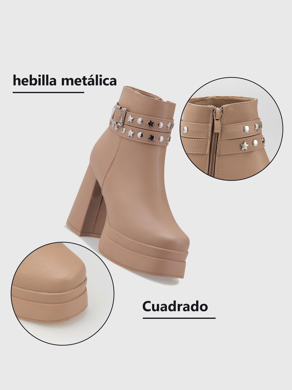 Botin Mujer Estrella Caqui Weide-6