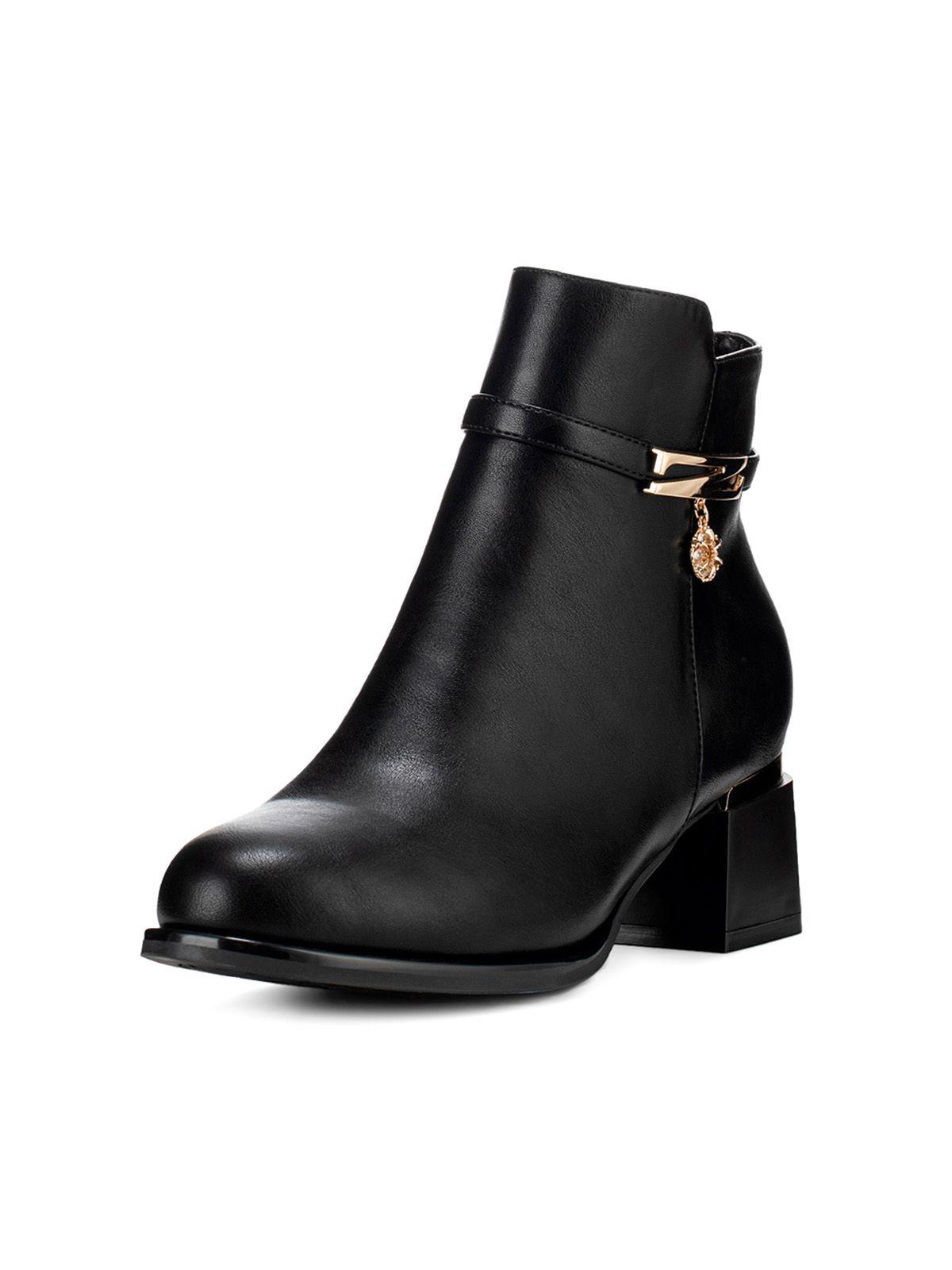 Botin Negro Casual Mujer Weide HX307-0