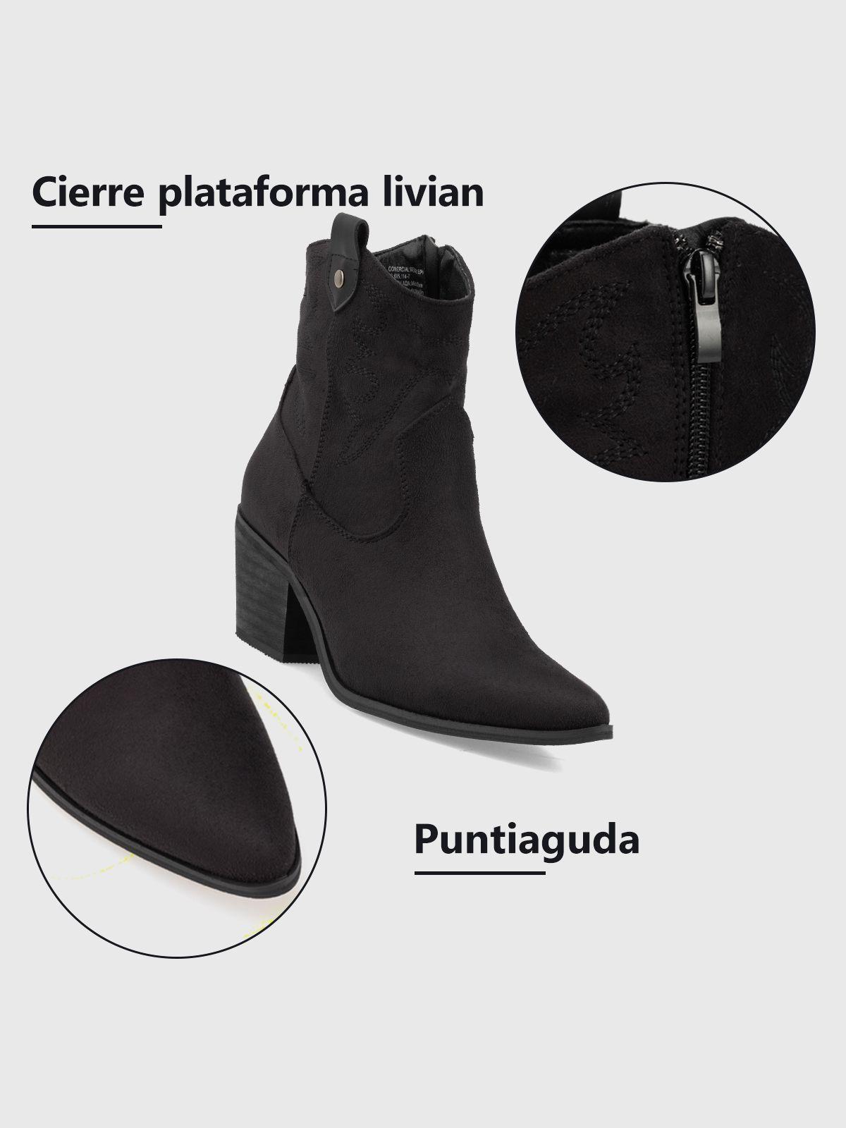 Botin Mujer Emma Negro Weide-6