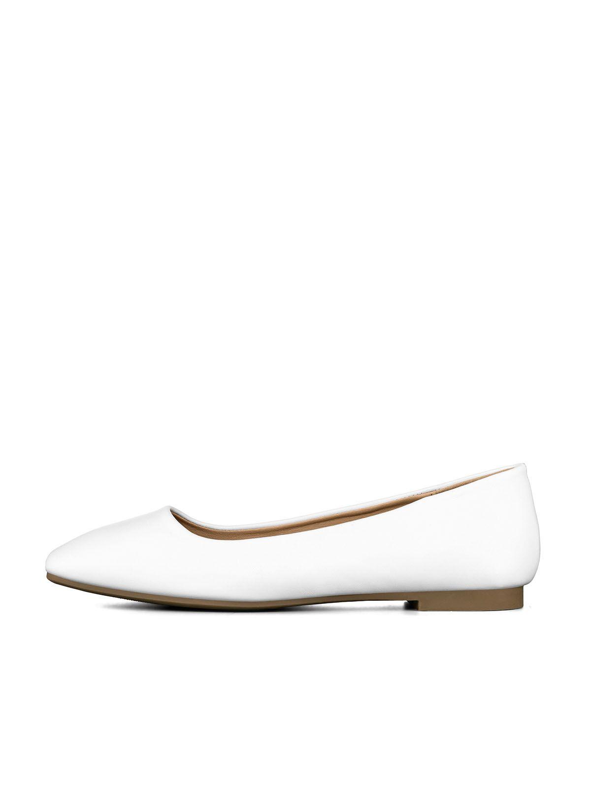 Ballerinas Eco Cuero Blanco Casual Mujer Weide GH81-1