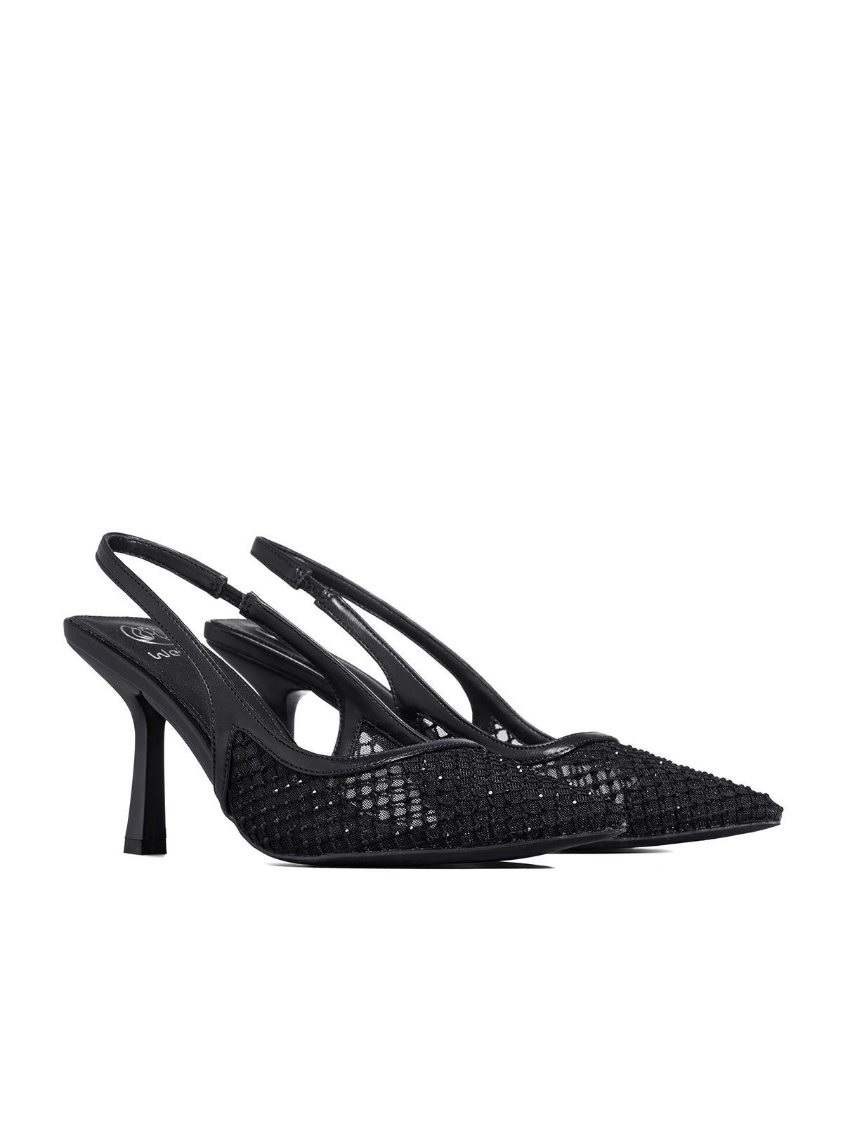 Zapato Tacon Talón Abierto Elegante Mujer Weide GHE35-2