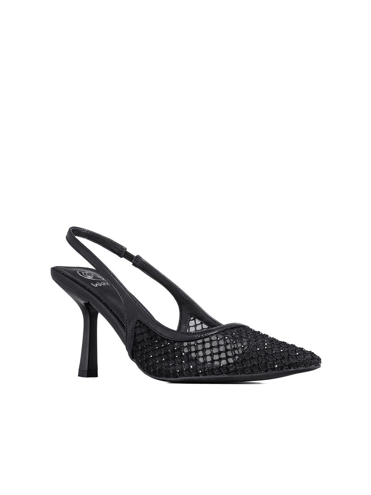 Zapato Tacon Talón Abierto Elegante Mujer Weide GHE35-3