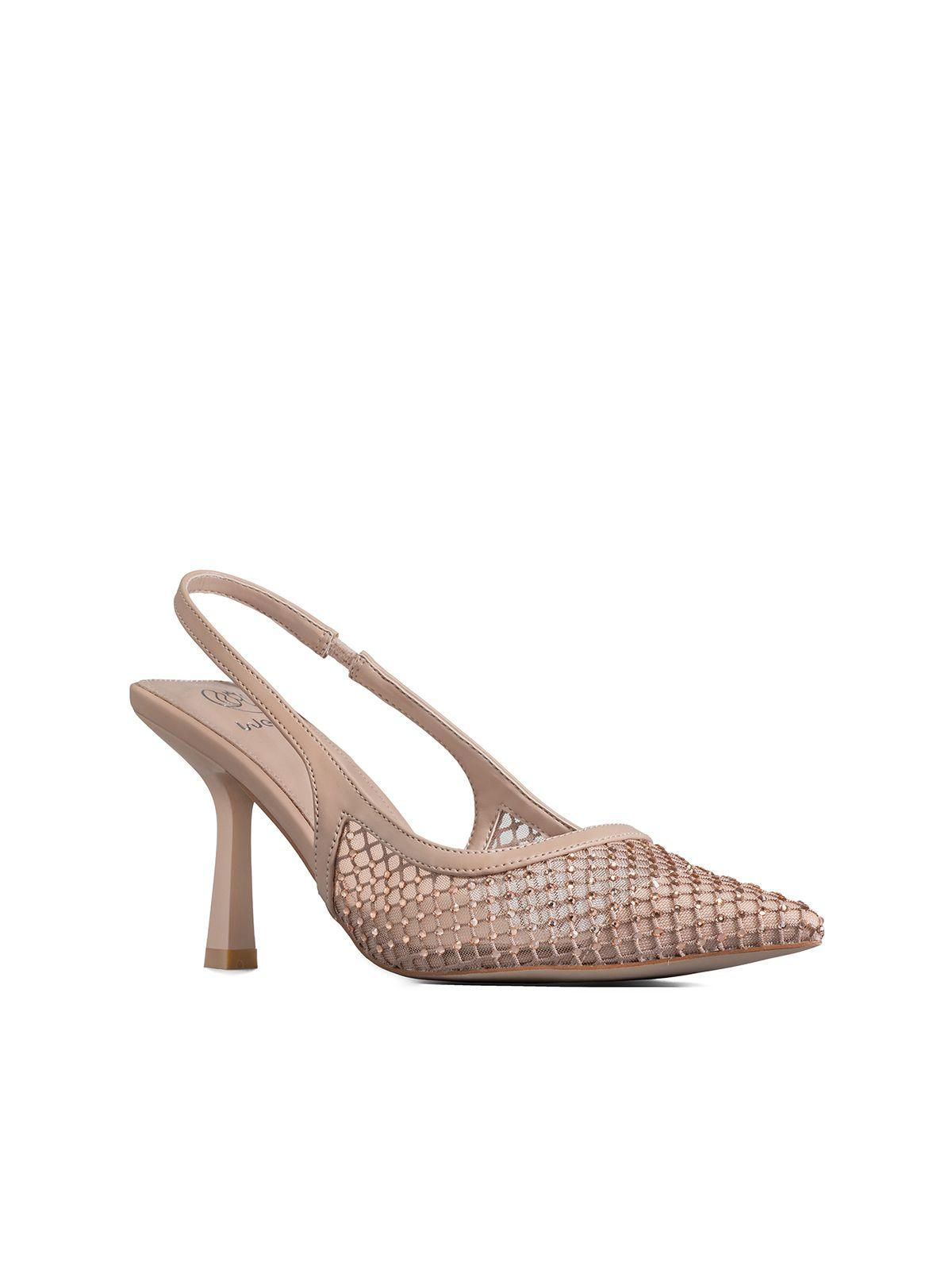 Zapato Tacon Talón Abierto Elegante Mujer Weide GHE35-6