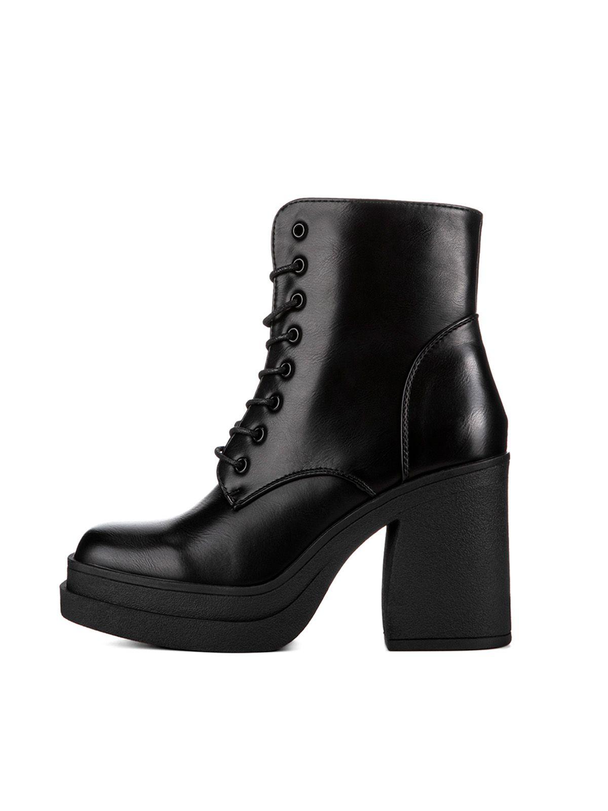 Botin Negro Casual Mujer Weide CZY573-2