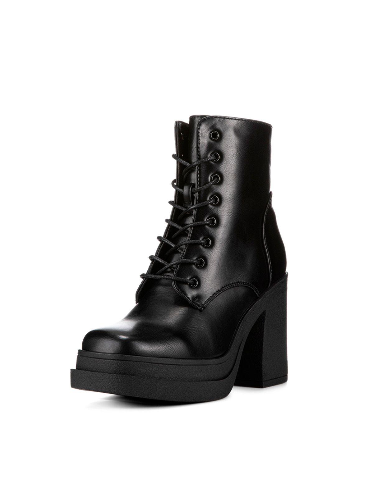 Botin Negro Casual Mujer Weide CZY573-0