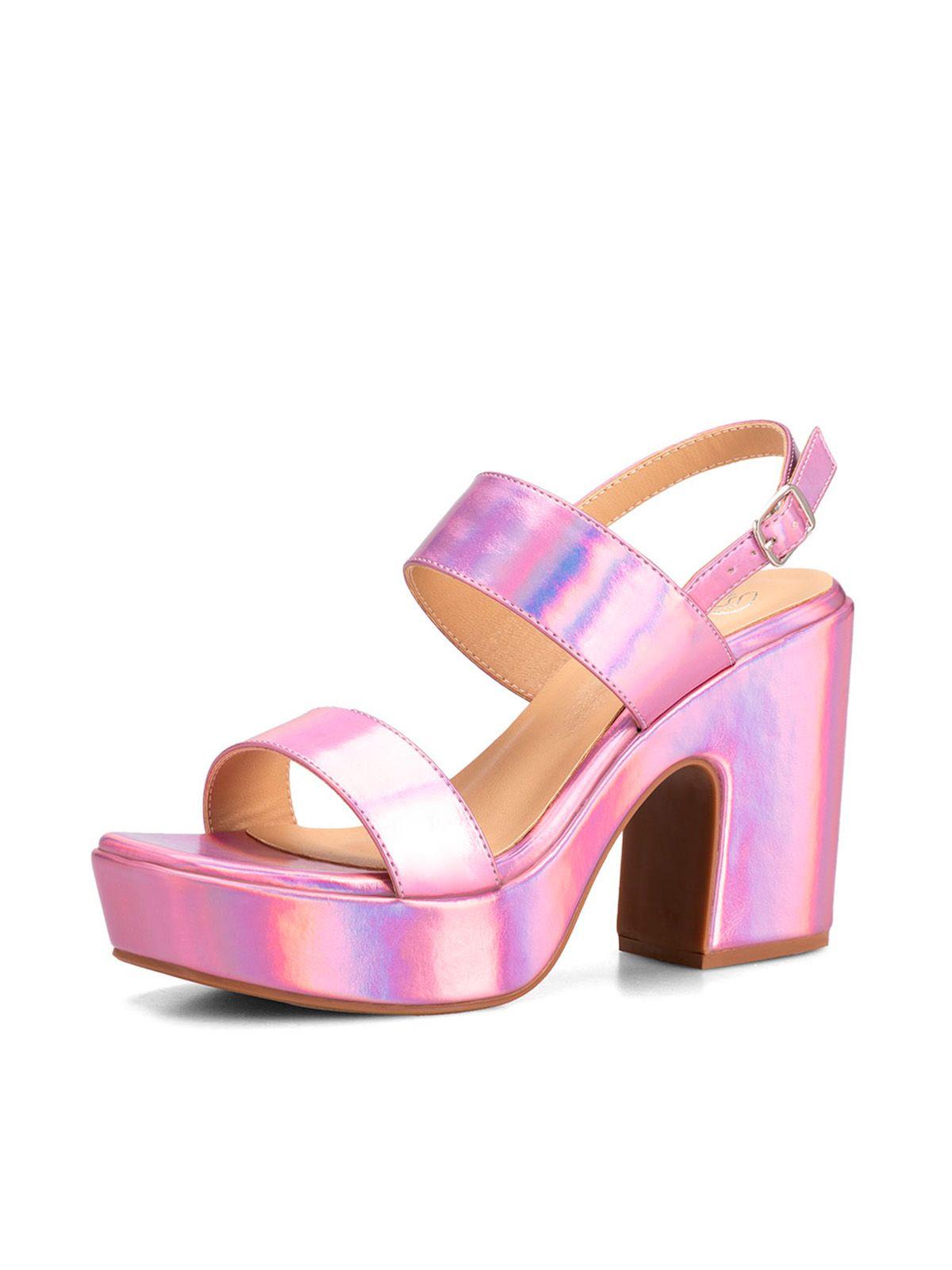 Sandalia Plataforma Morado Fiesta TFA188 Weide-0