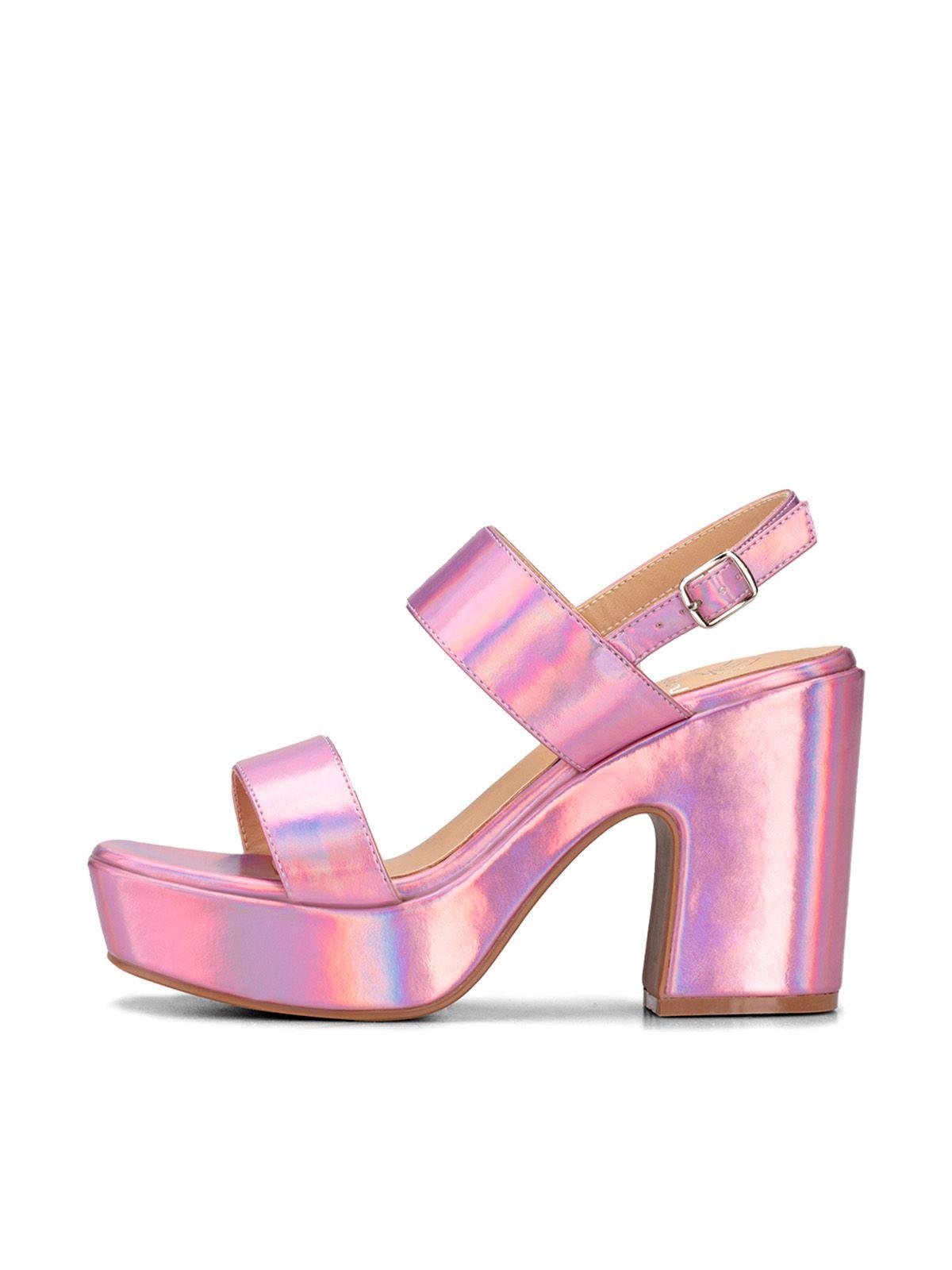 Sandalia Plataforma Morado Fiesta TFA188 Weide-1