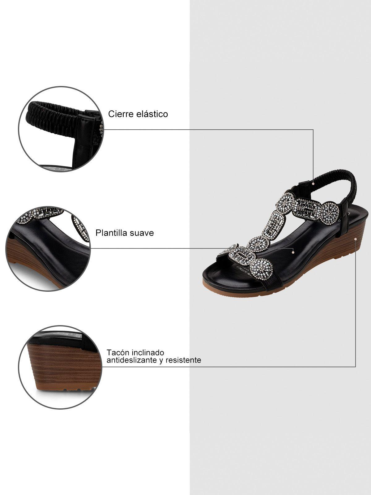 Sandalias Pilar Negro Weide-7