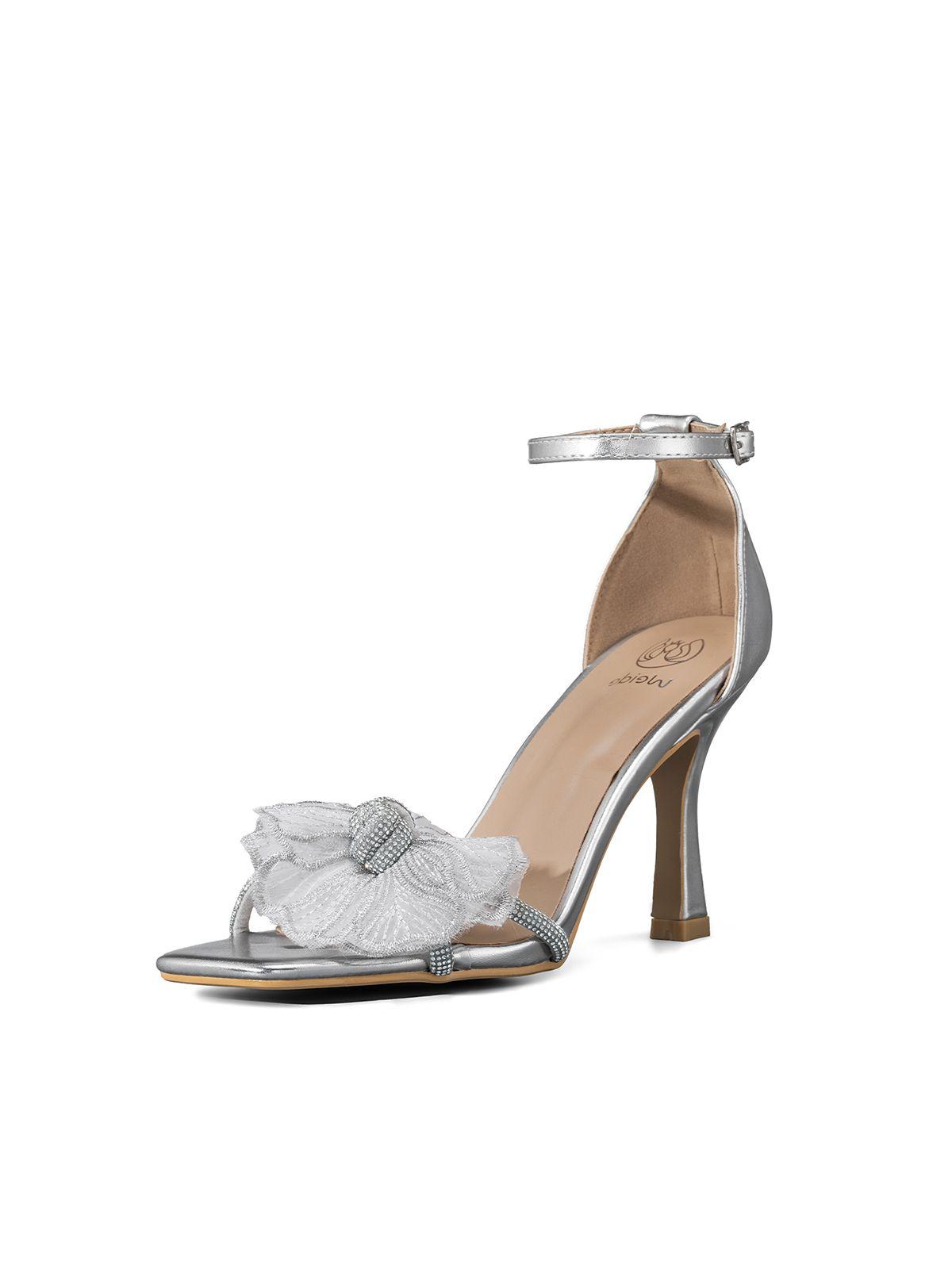 Sandalia Moda Taco Alto Punta Cuadrada Mujer Weide QIU383-0