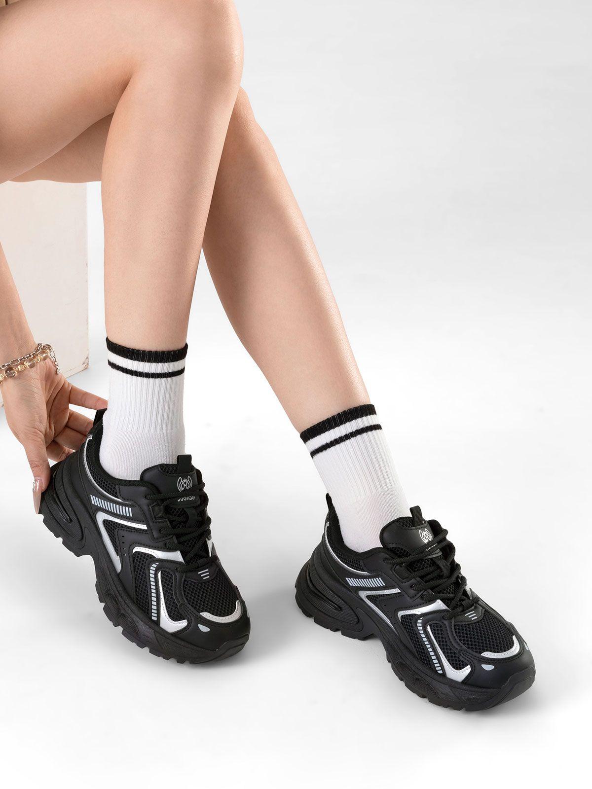 Zapatilla Deportiva Mujer De Malla Plataforma Weide LT206-2