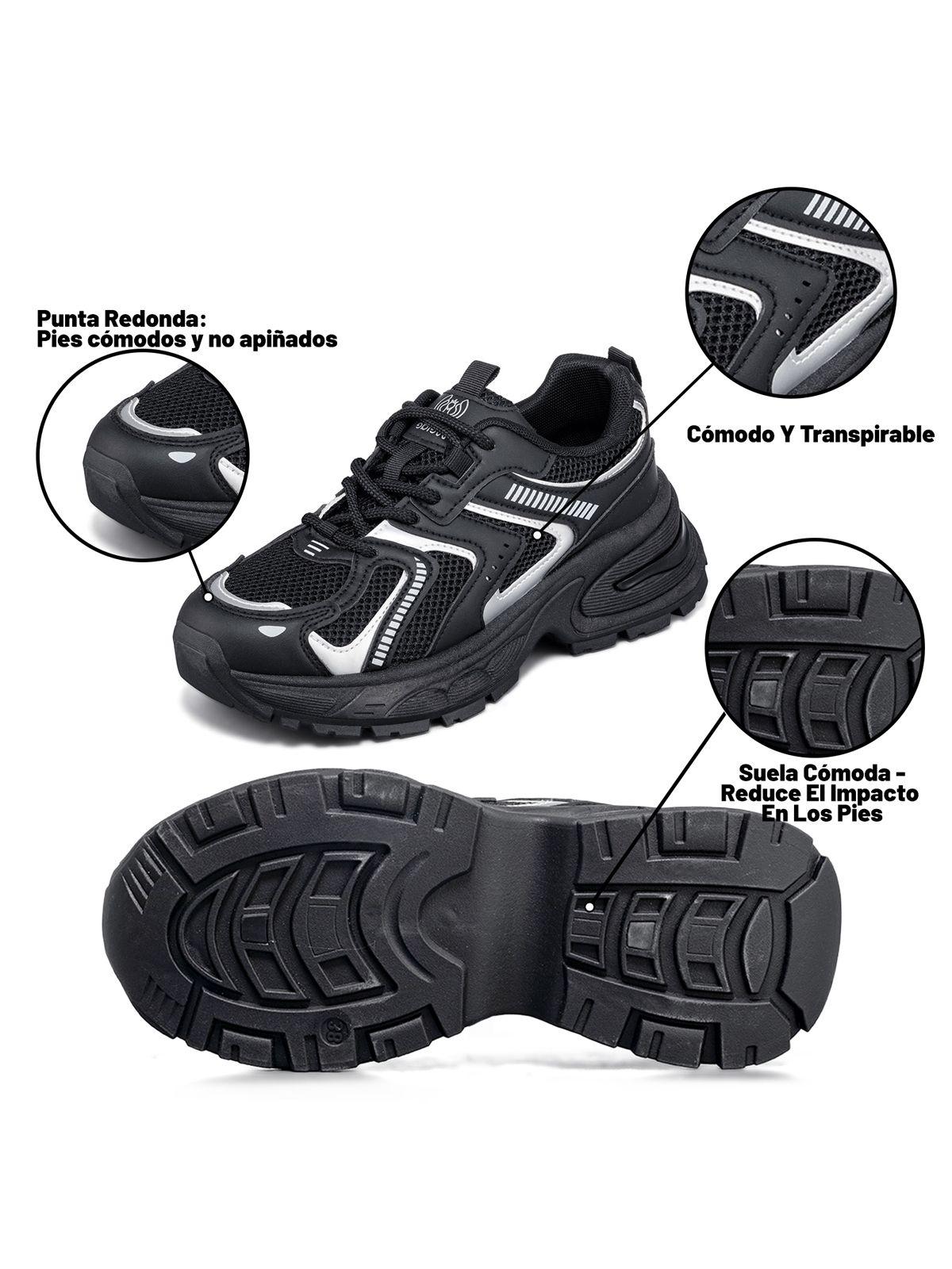 Zapatilla Deportiva Mujer De Malla Plataforma Weide LT206-7