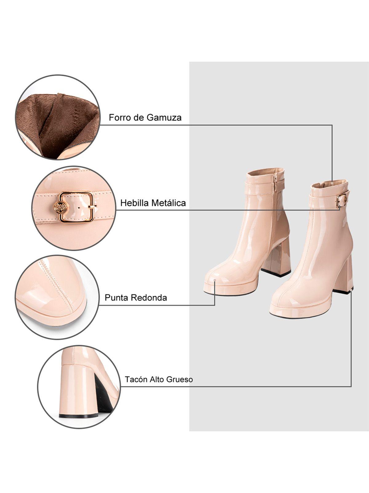 Botin Caqui Casual Mujer Weide YL70-6