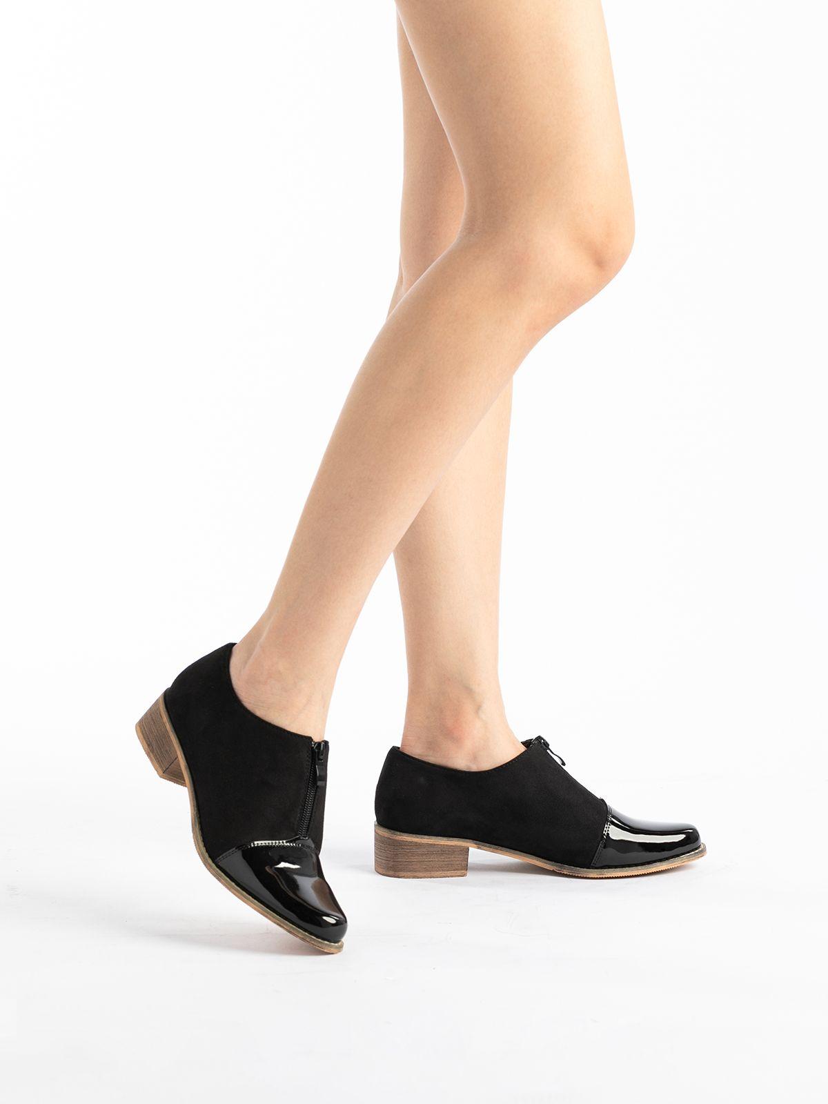 Mocasin Mujer Electra Negro Weide-1
