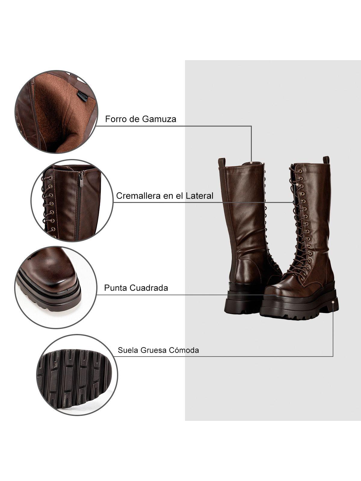 Bota Marron Casual Mujer Weide CZY579-6