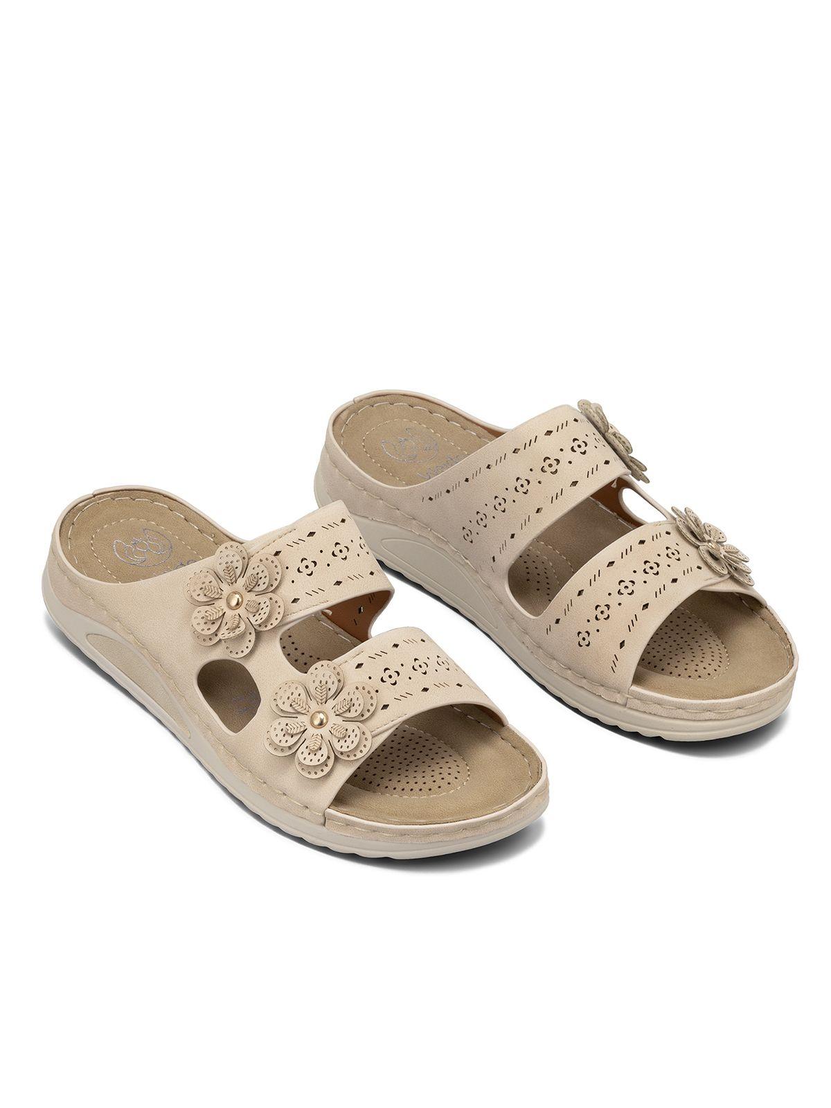 Sandalia Estilo Chala Confort Taco Cuña Mujer Weide JN723-5