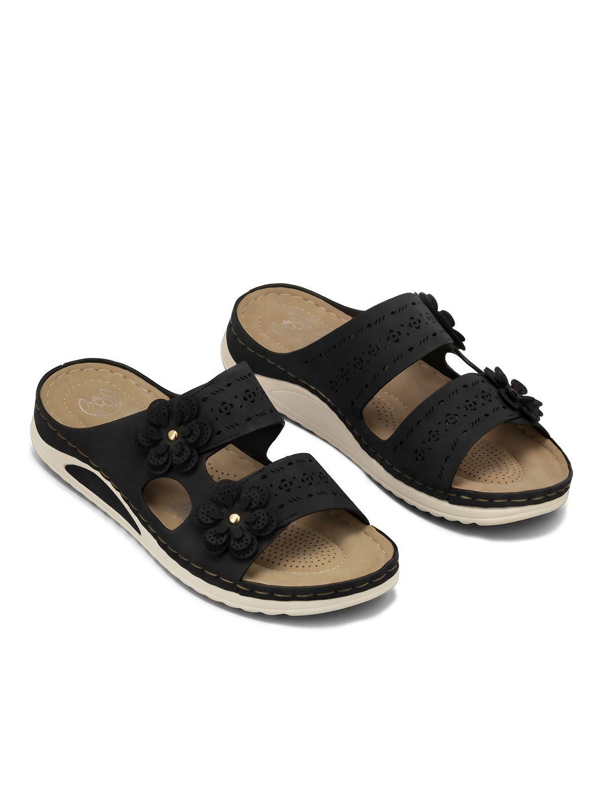 Sandalia Estilo Chala Confort Taco Cuña Mujer Weide JN23-2