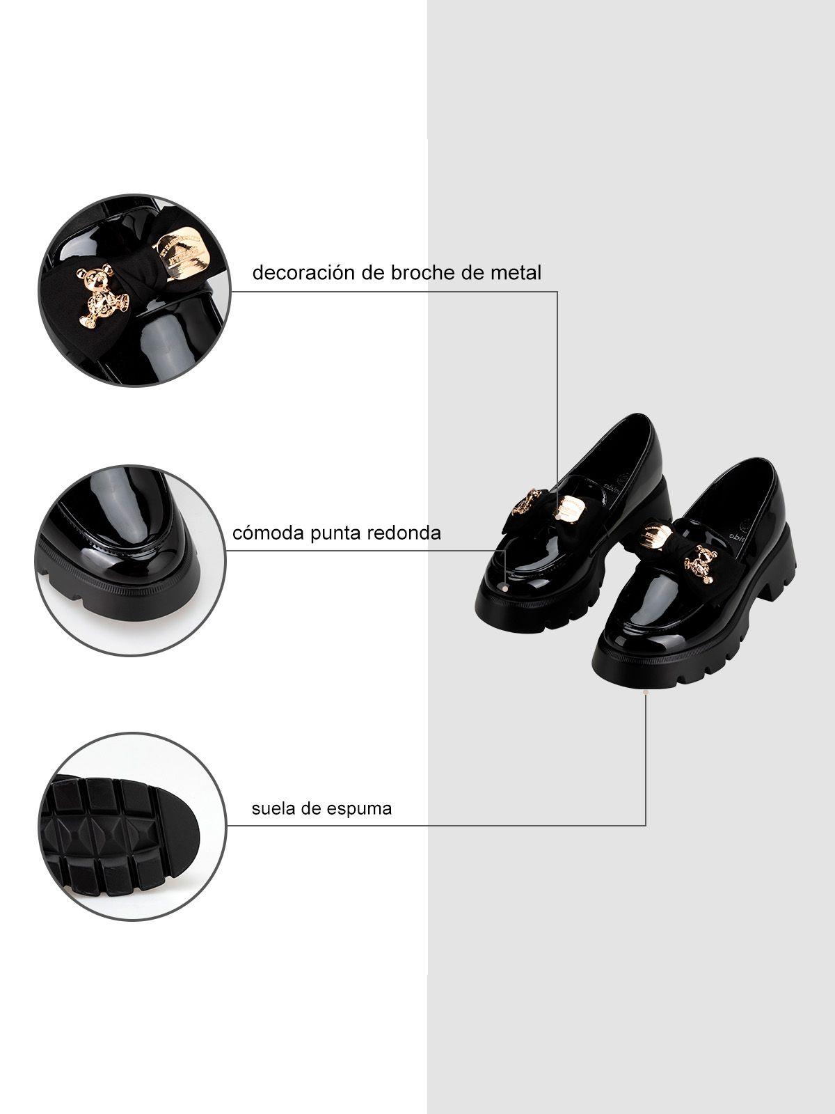 Mocasín Plataforma Negro Casual QIU326 Weide-5