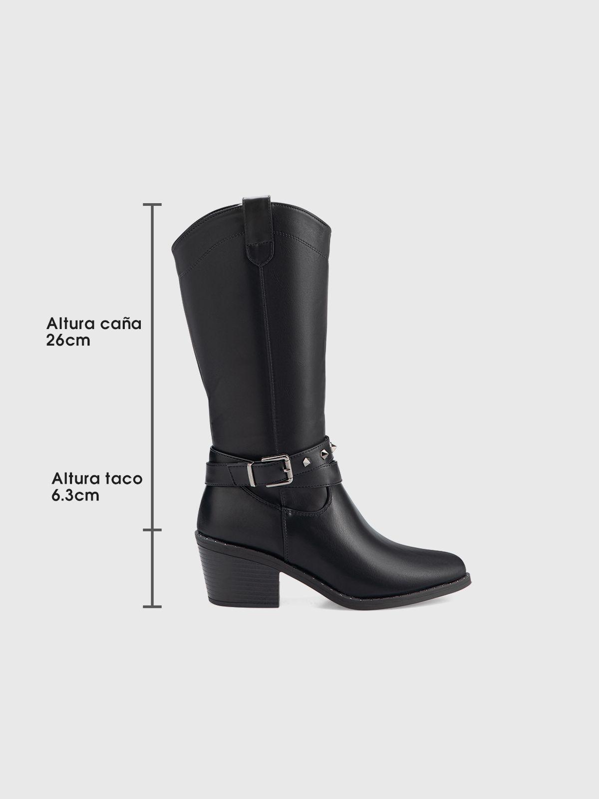 Bota Mujer Rita Negro Weide-5