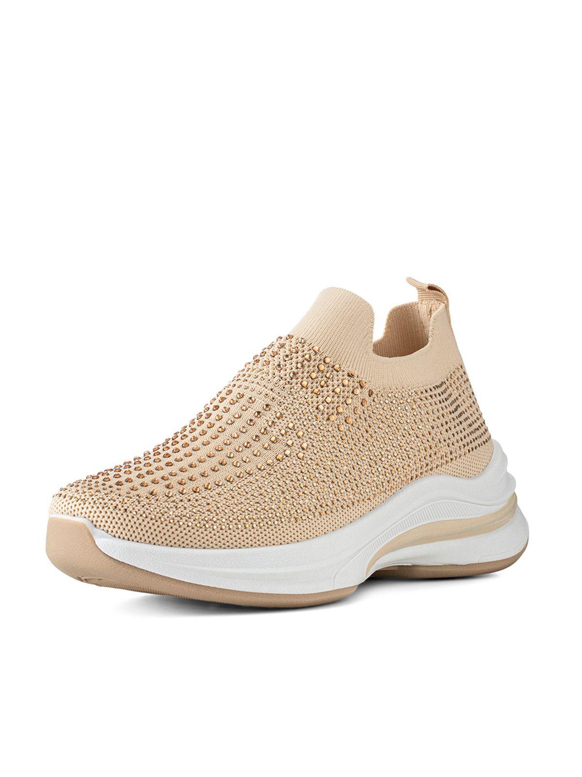 Zapatilla Beige Casual Mujer Weide TFA197-0