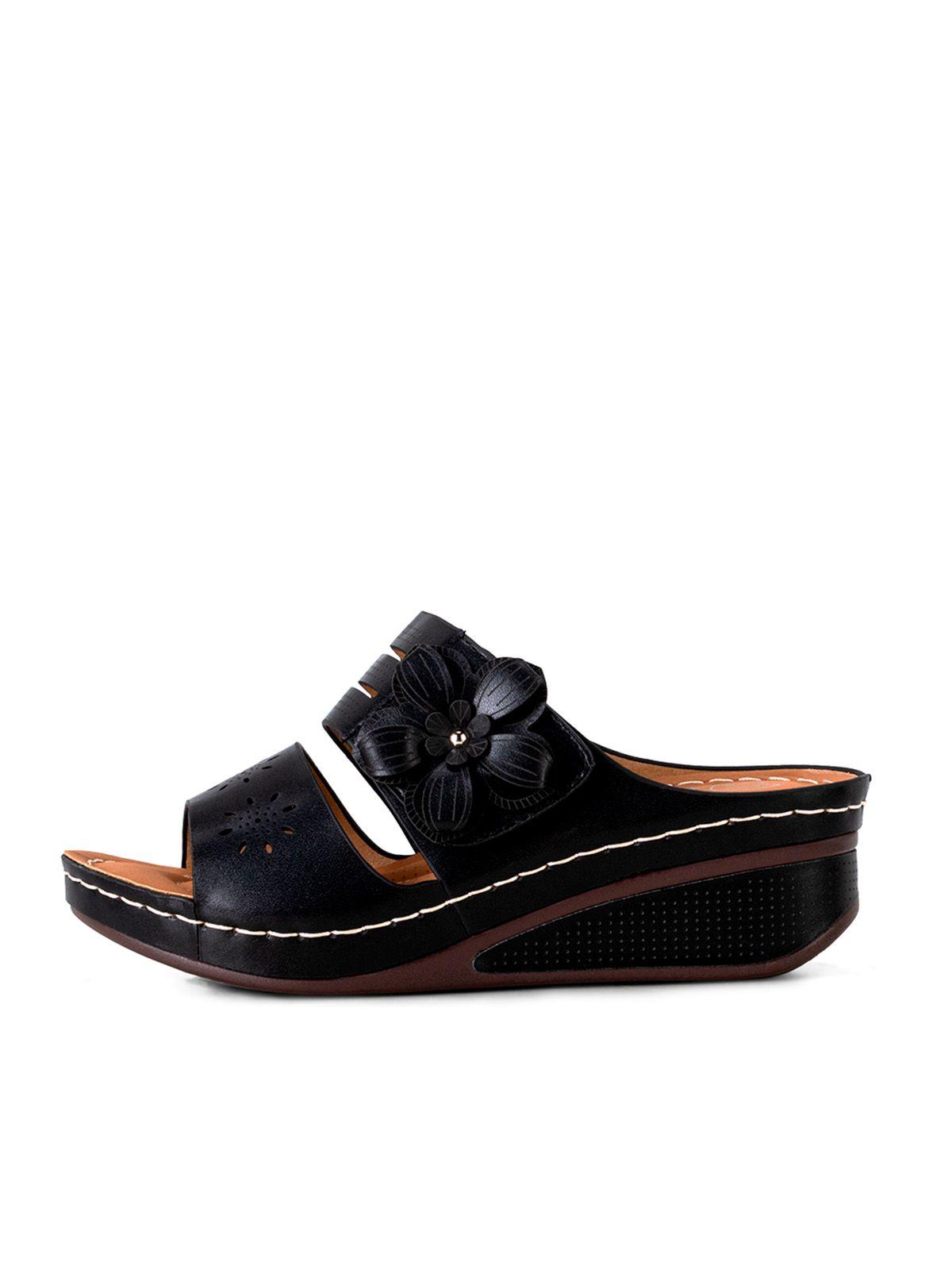 Sandalia Plataforma Negro Casual QIU323 Weide-1