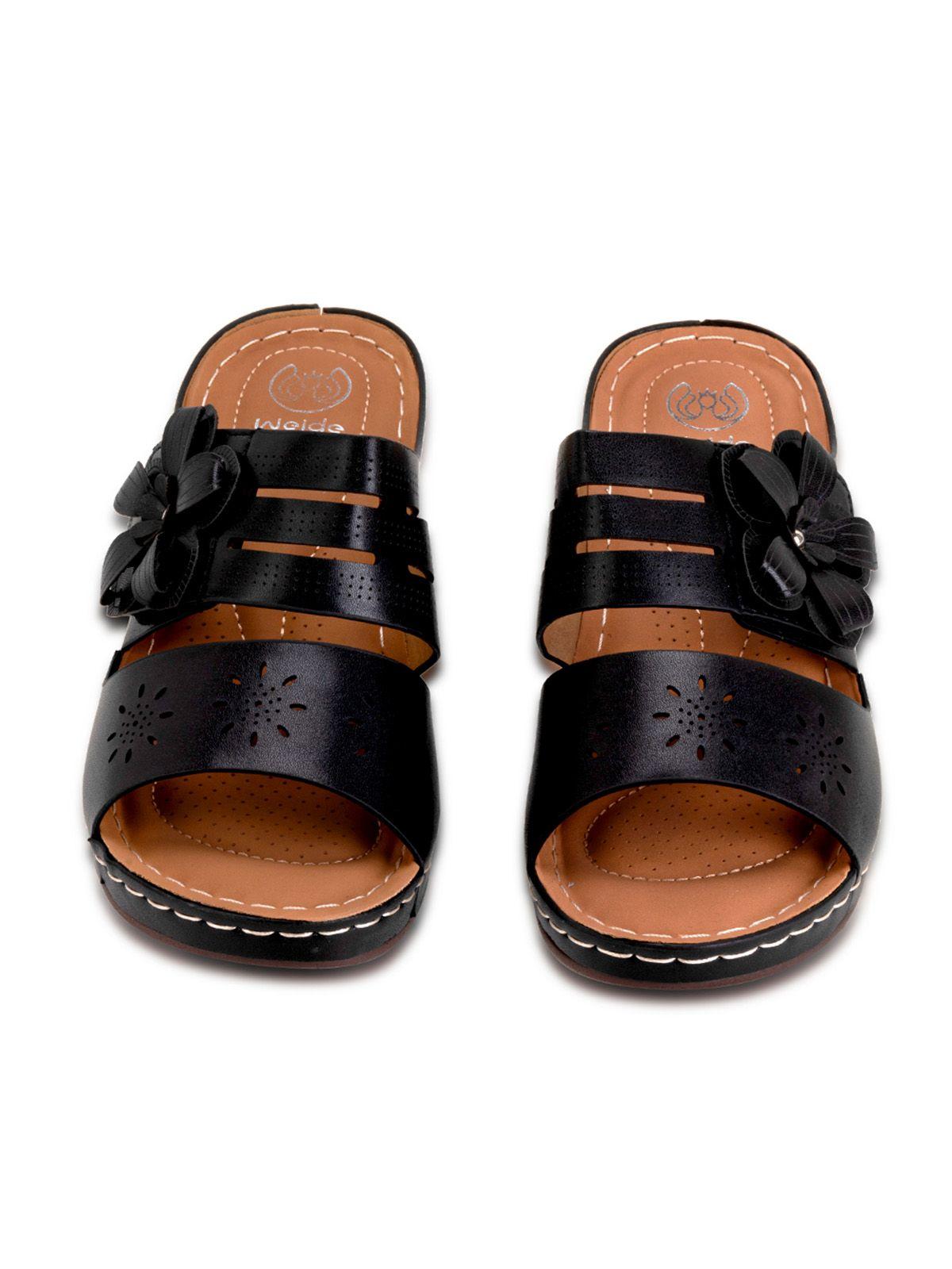 Sandalia Plataforma Negro Casual QIU323 Weide-2