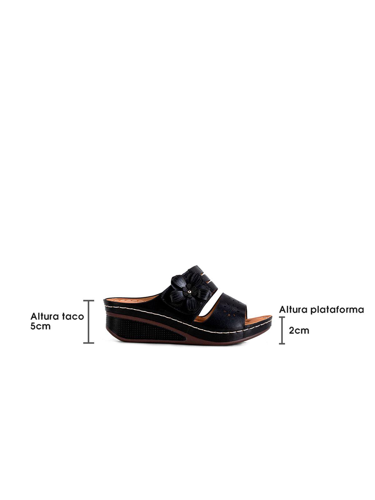 Sandalia Plataforma Negro Casual QIU323 Weide-4
