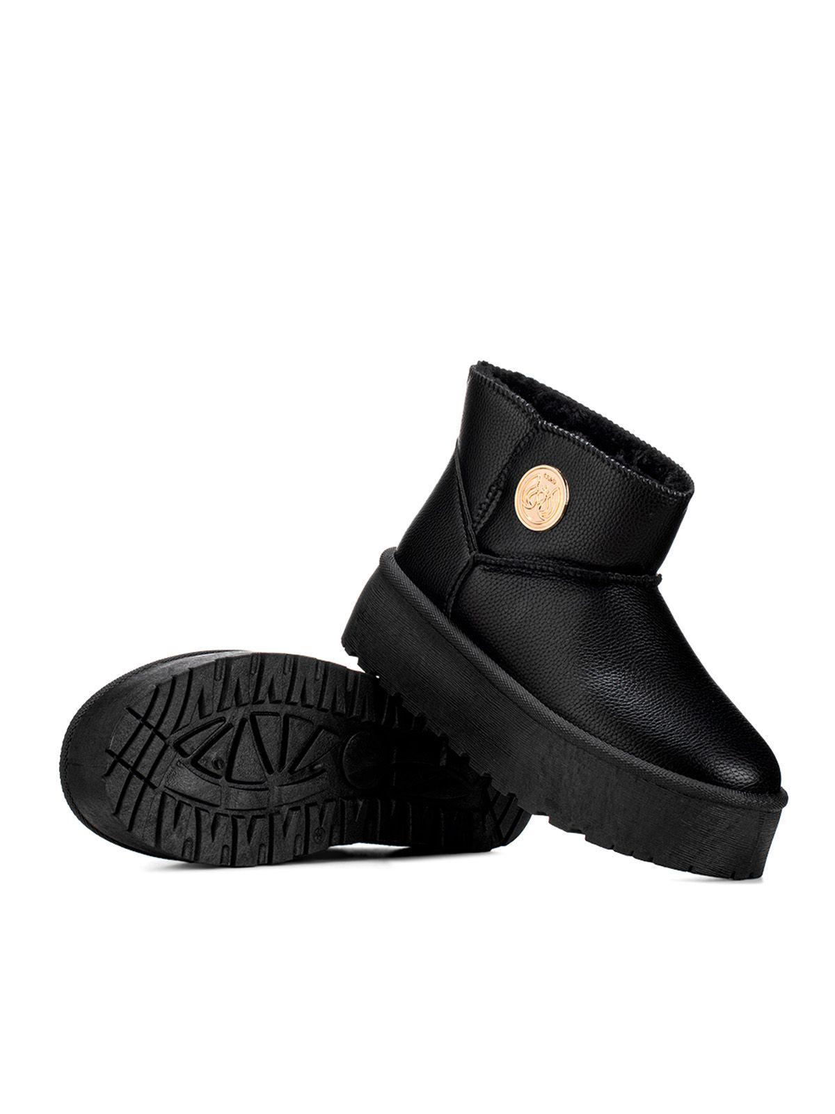 Botin Negro Casual Mujer Weide LT127-4