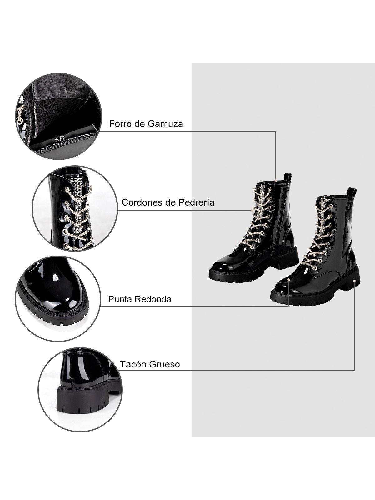 Botin Negro Casual Mujer Weide ZS55-6