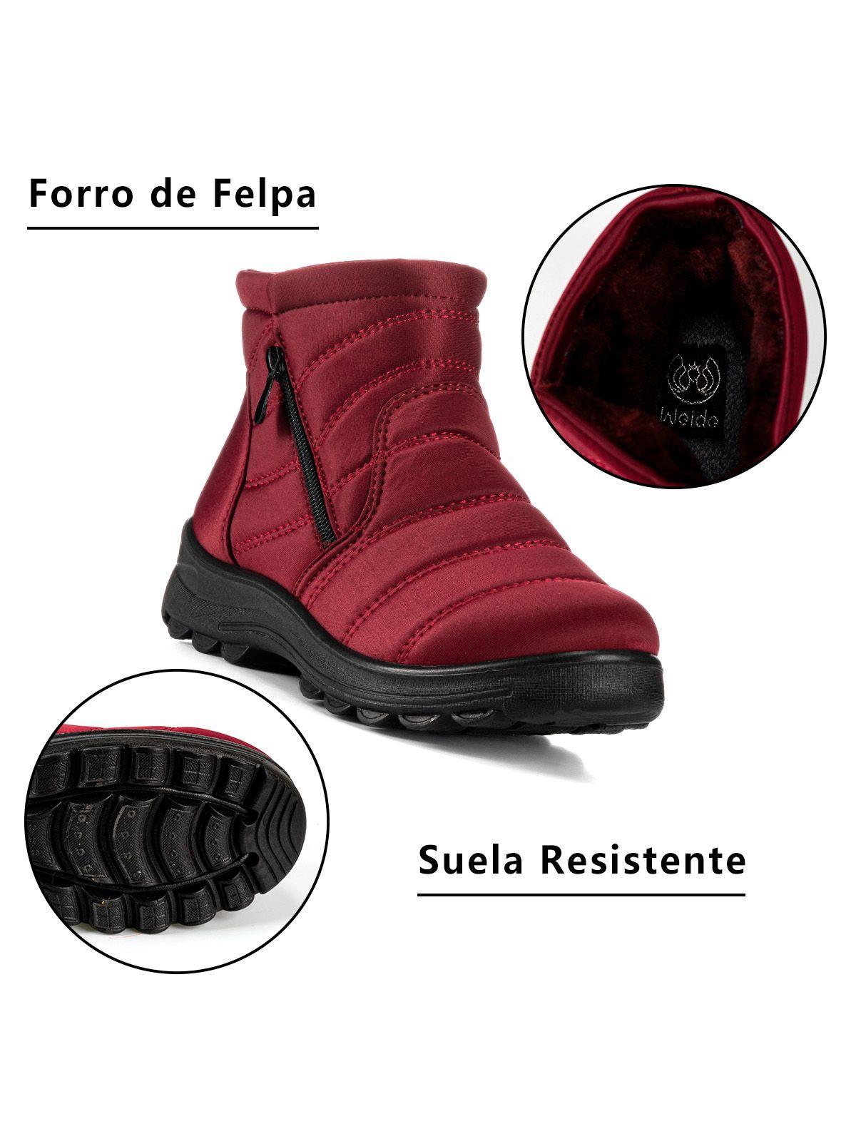 Botin Burdeo Casual Mujer Weide TFA191-8