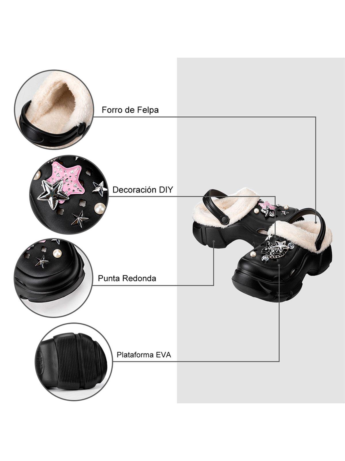 Zueco Negro Casual Mujer Weide GH119-6