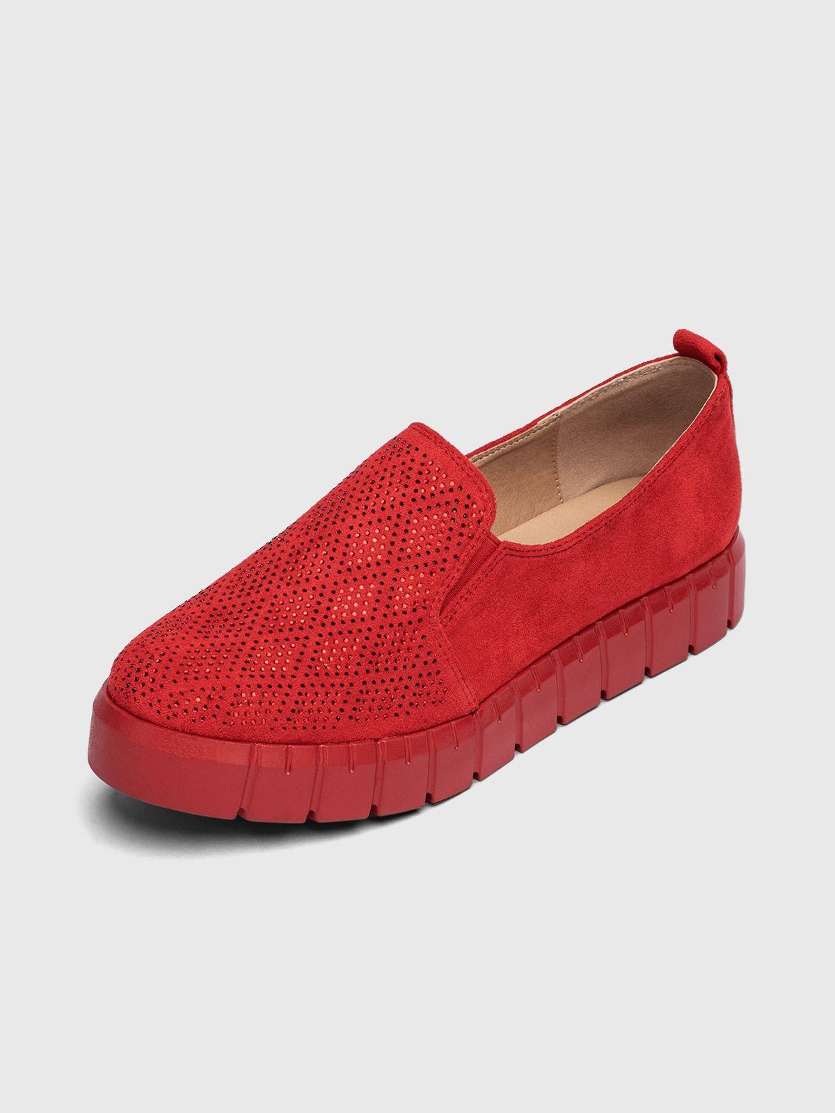 Zapatilla  Mujer Abrilera Rojo Weide-0