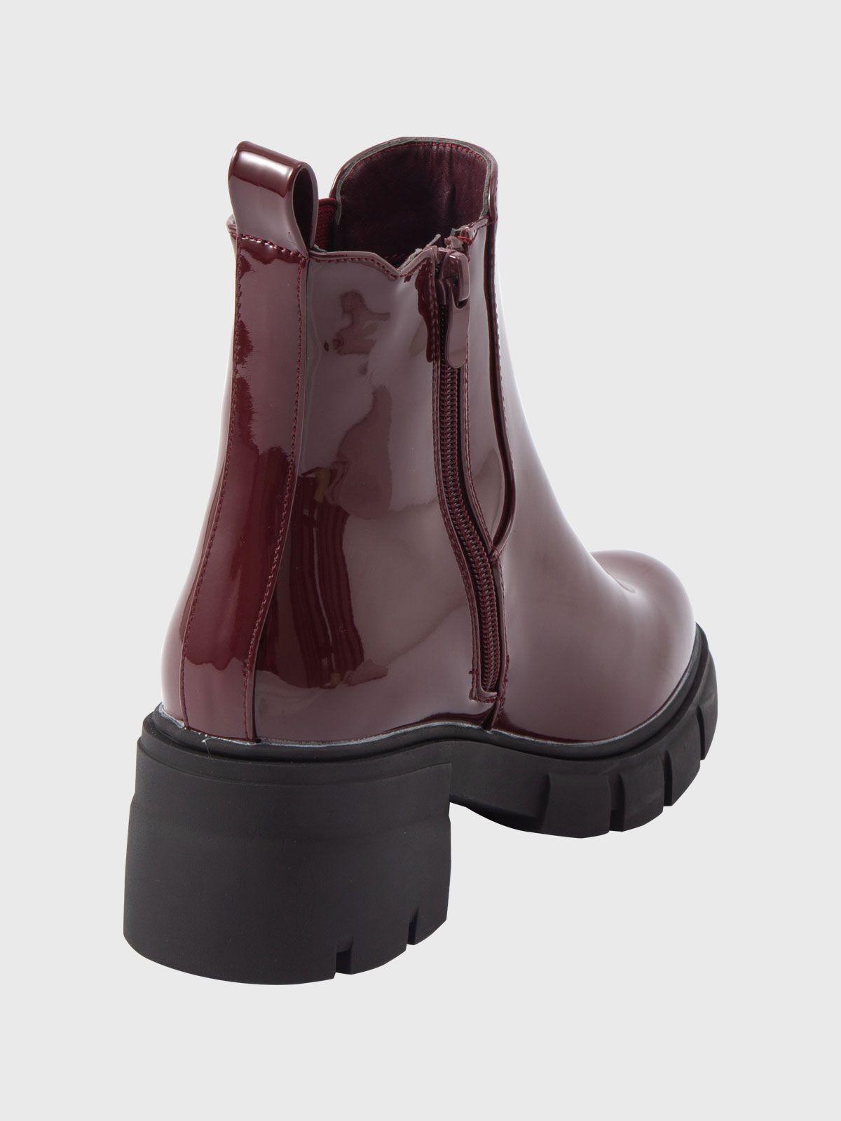 Botin Akane Rojo Weide-2