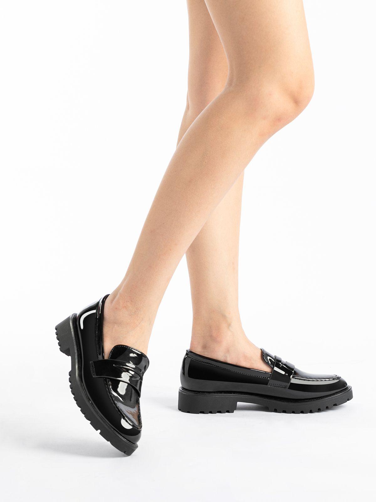 Mocasin Mujer Dominique Negro Weide-1