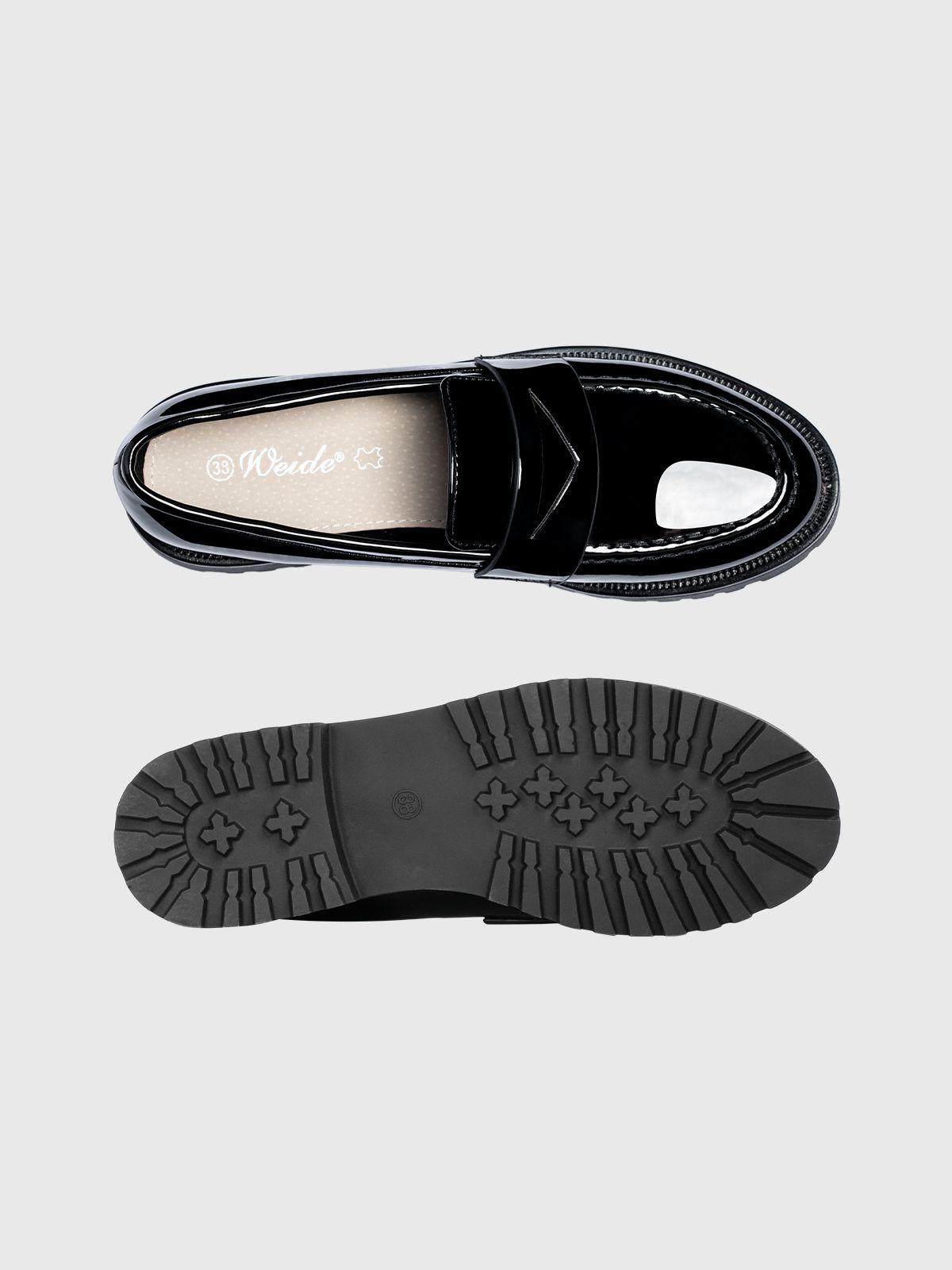 Mocasin Mujer Dominique Negro Weide-4