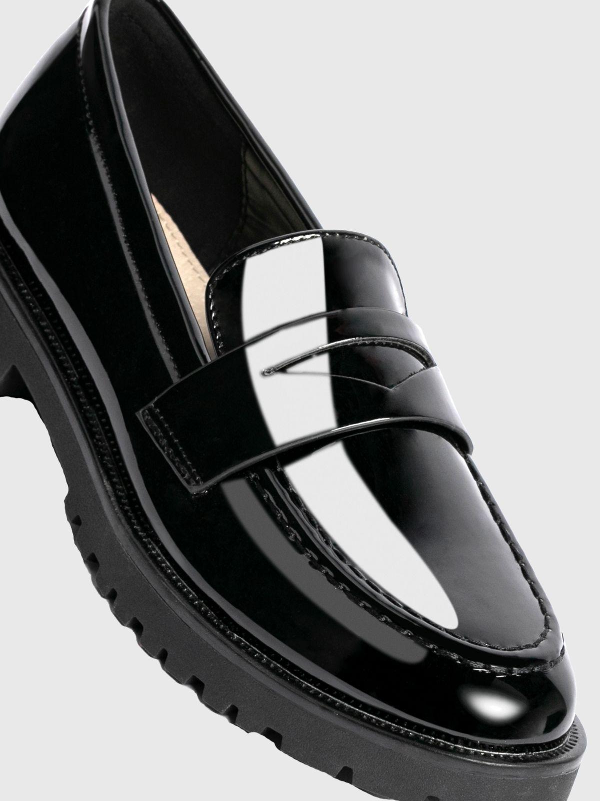 Mocasin Mujer Dominique Negro Weide-5