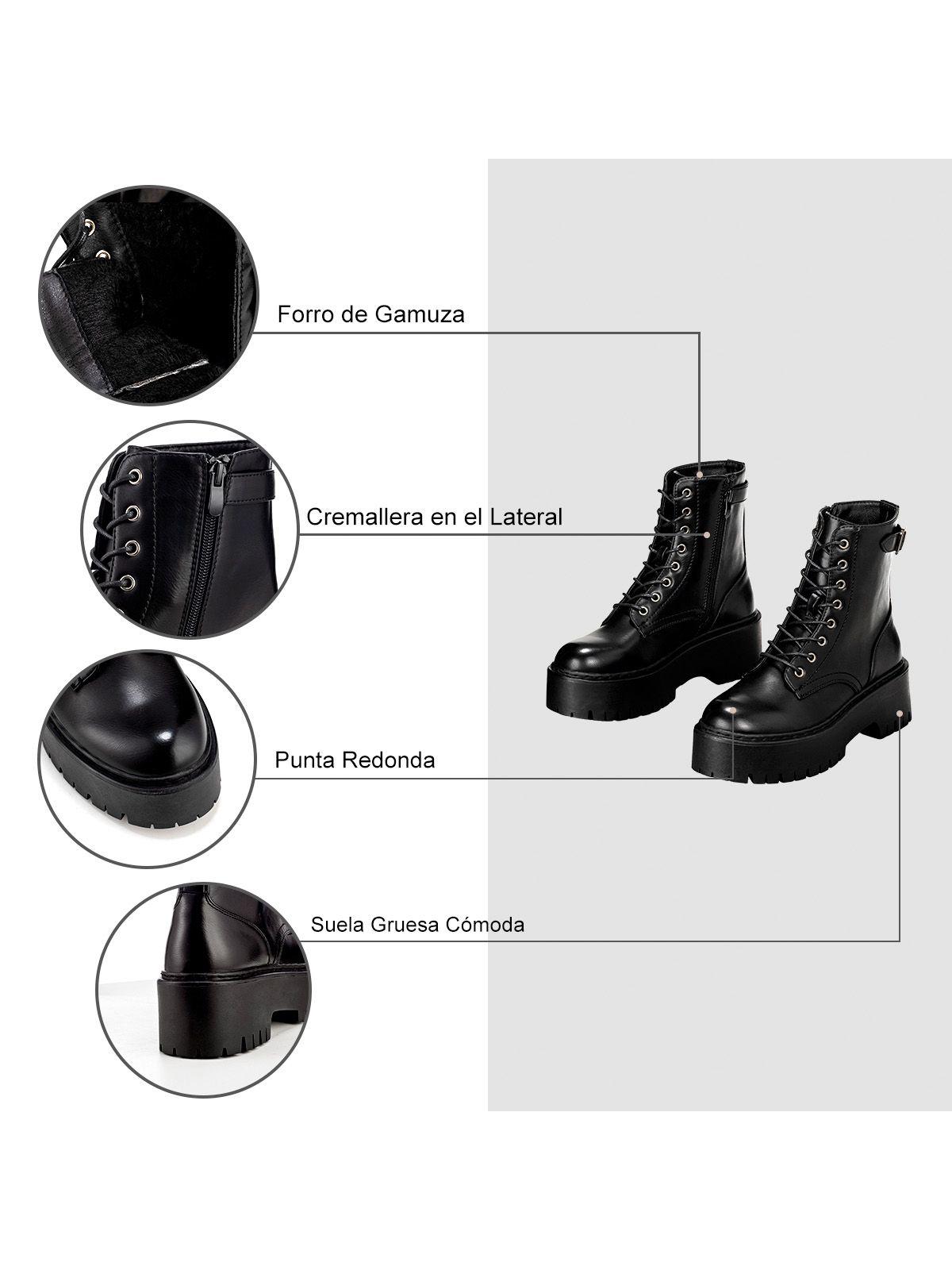 Botin Negro Casual Mujer Weide CZY585-6