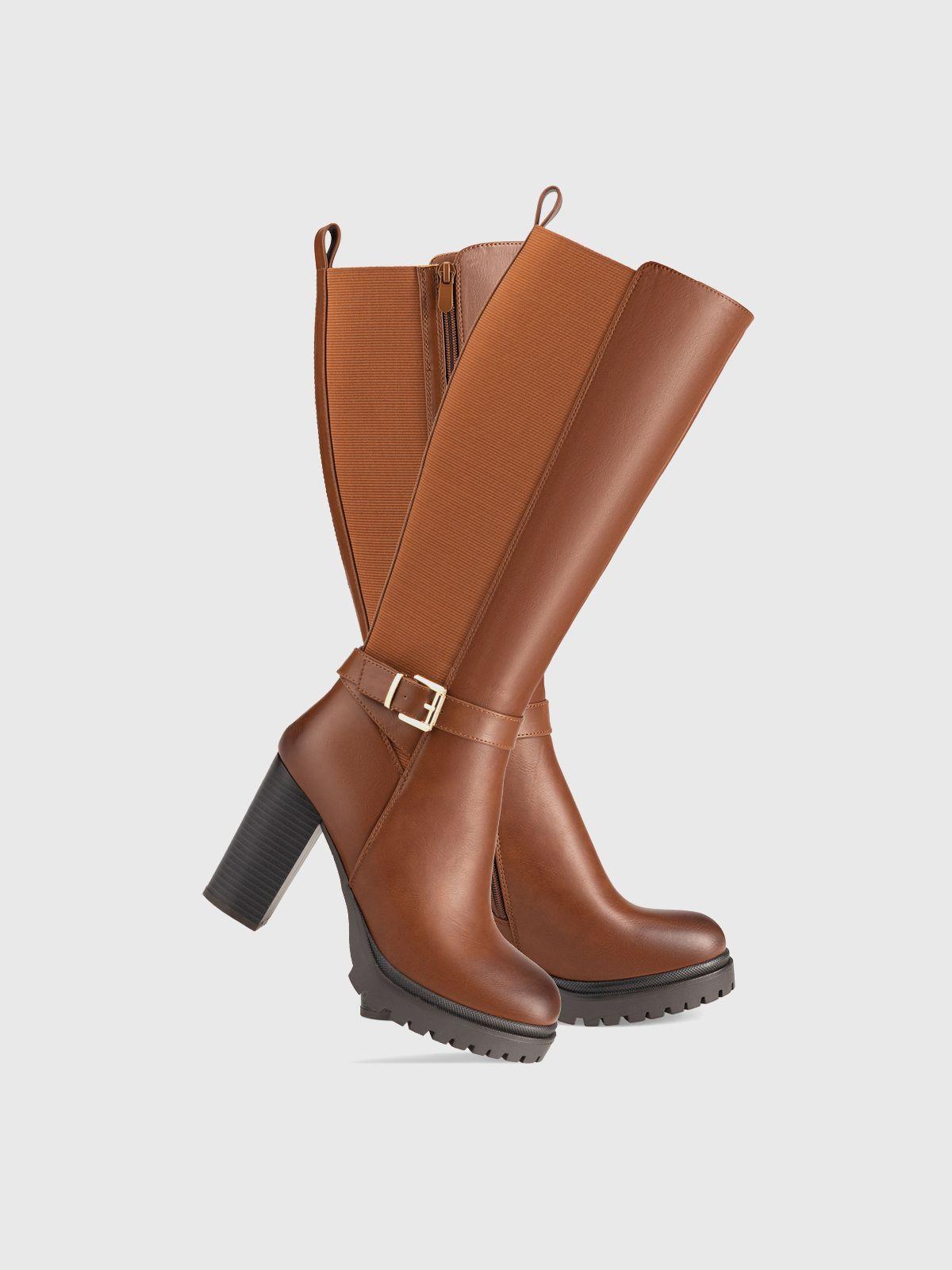 Bota Mujer Leyre Camel Weide-4