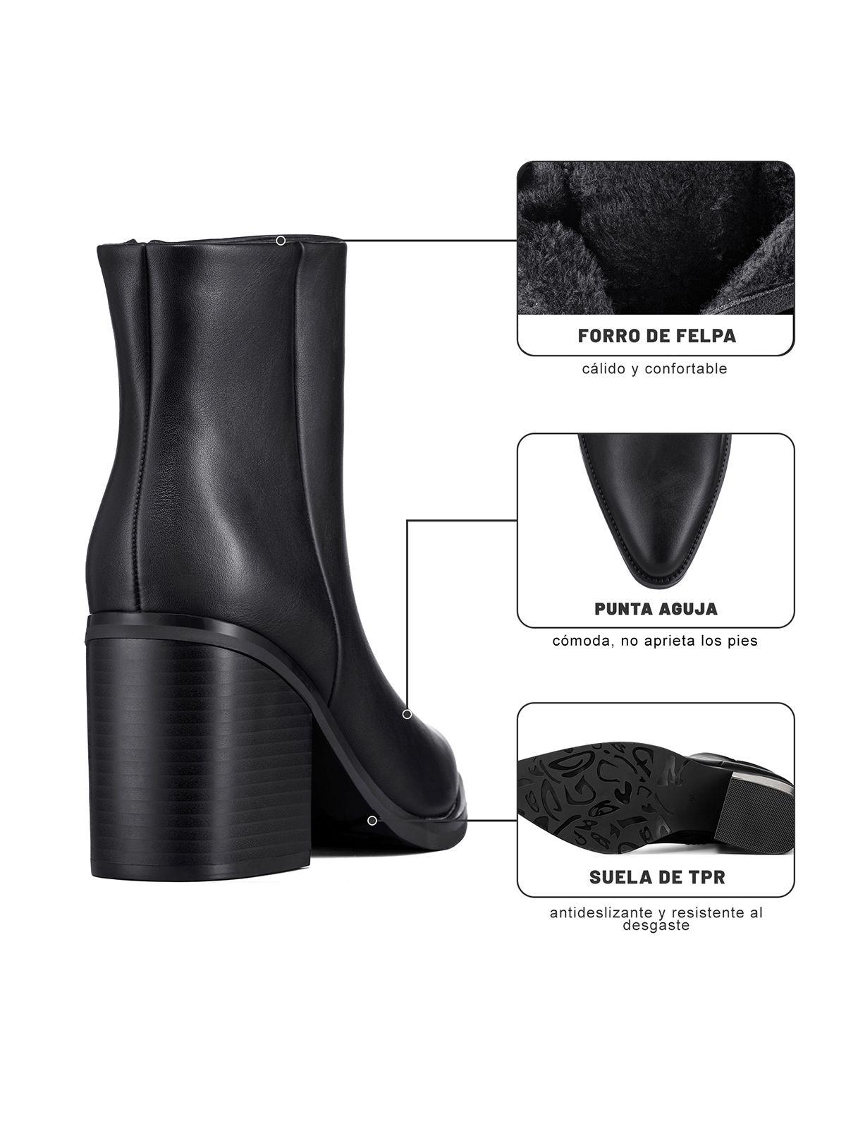 Botín Taco Mujer Casual PU Weide CZY656B-9