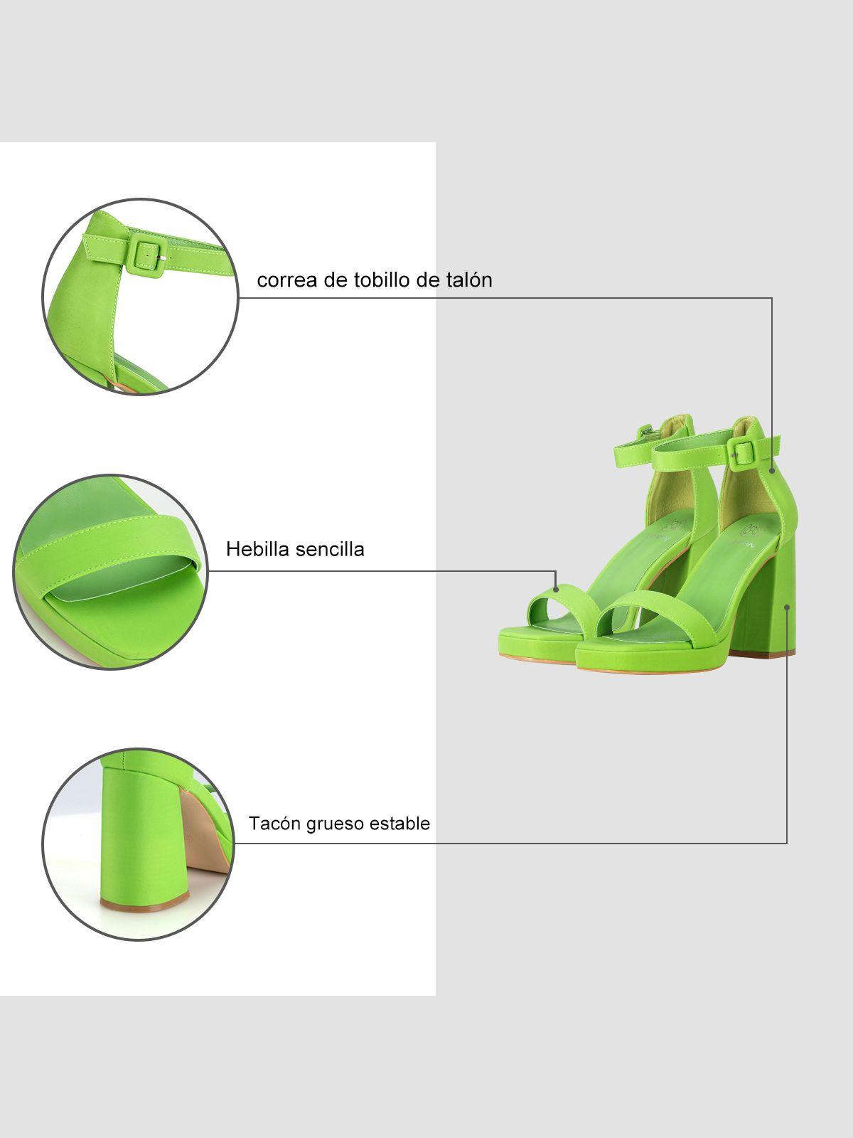 Sandalia Taco  Verde Fiesta GH97 Weide-5