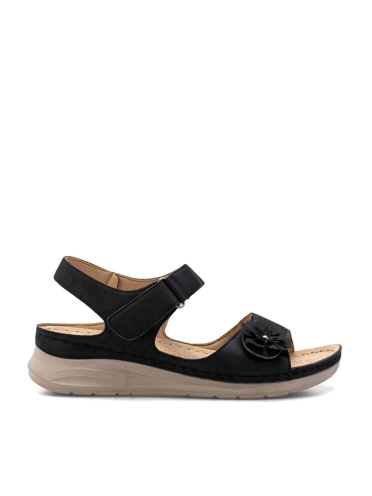 Sandalia Plataforma Negro Casual JS51 Weide-1
