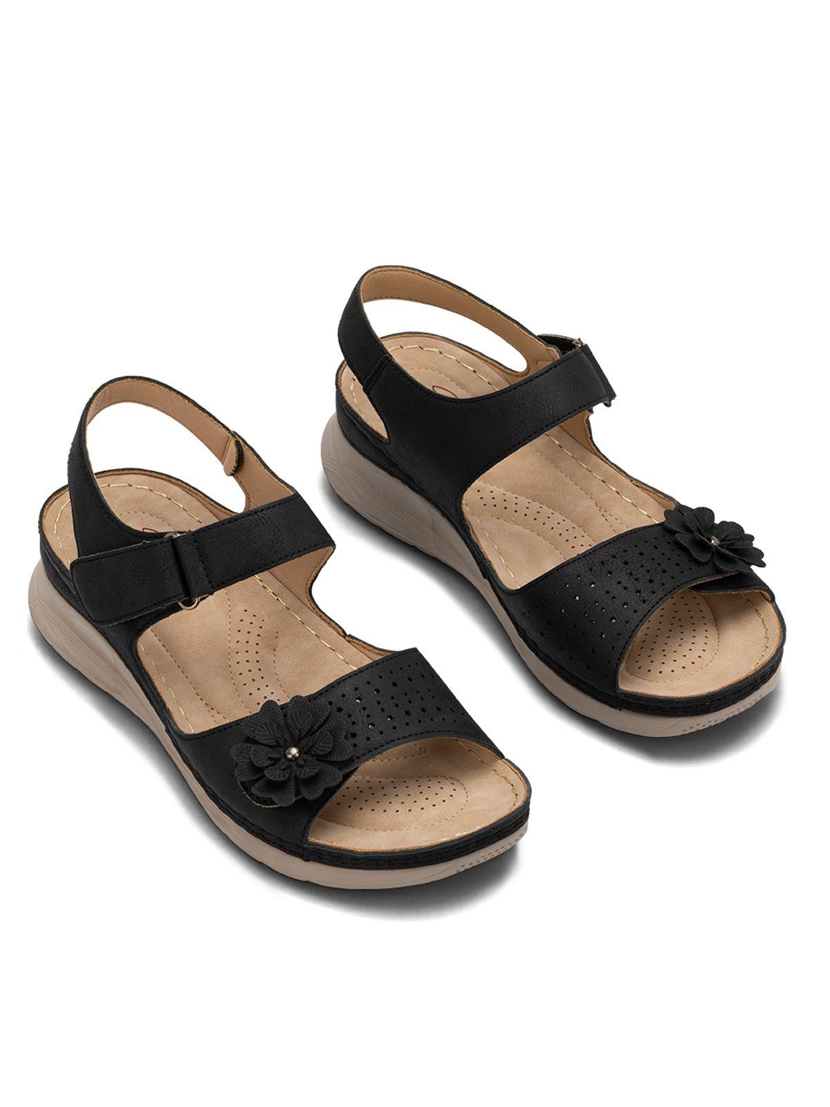 Sandalia Plataforma Negro Casual JS51 Weide-2