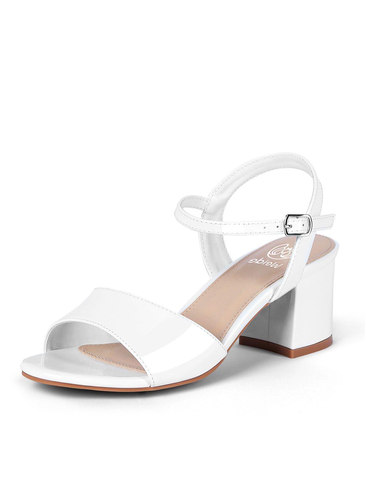 Sandalia Casual Taco Blanca Mujer Weide GH64-0