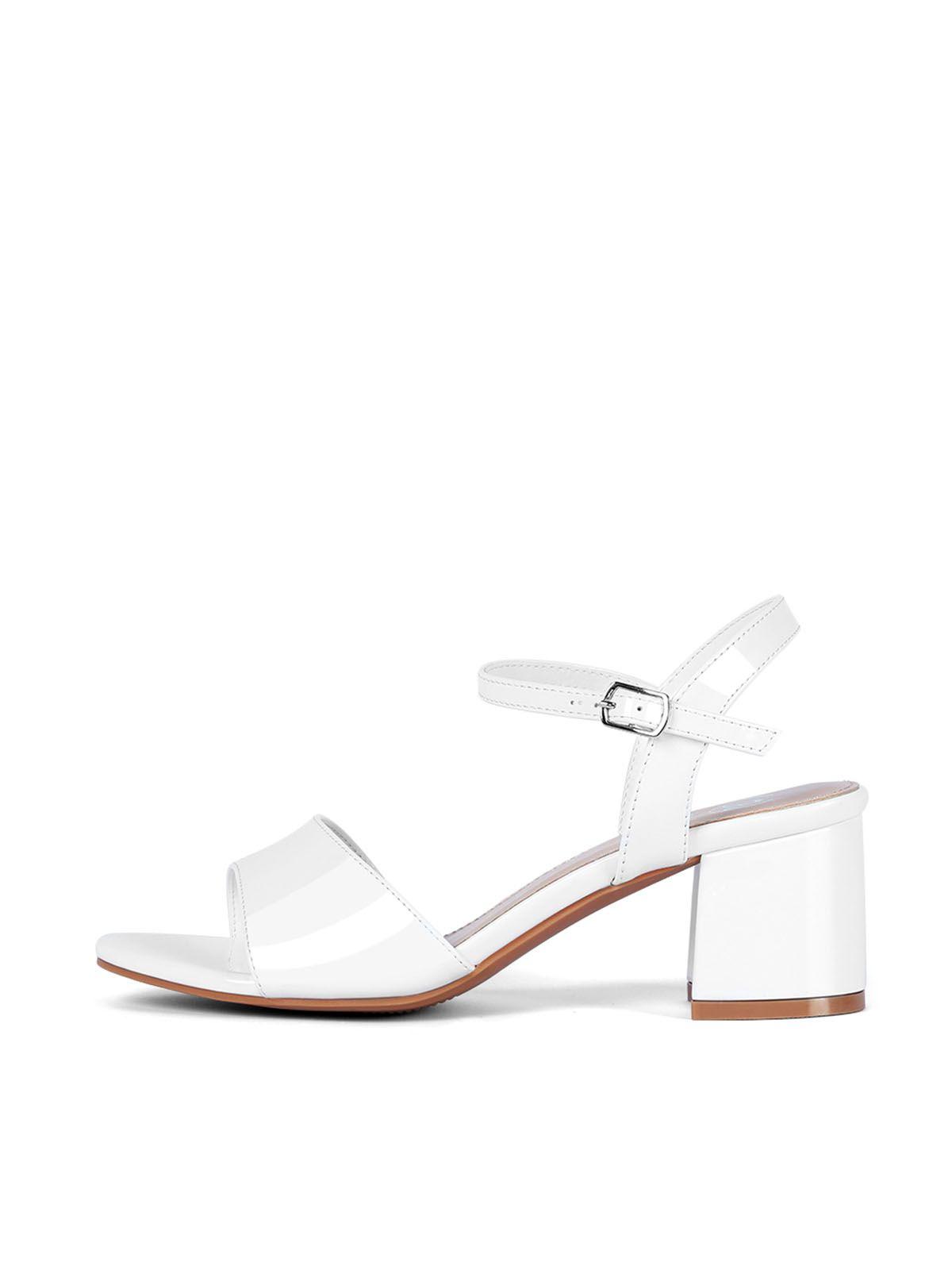 Sandalia Casual Taco Blanca Mujer Weide GH64-4