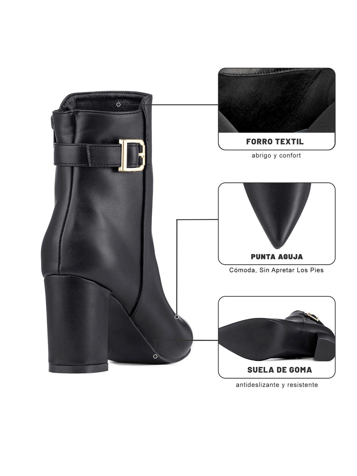 Botín Taco Mujer Casual PU Weide GH183-9