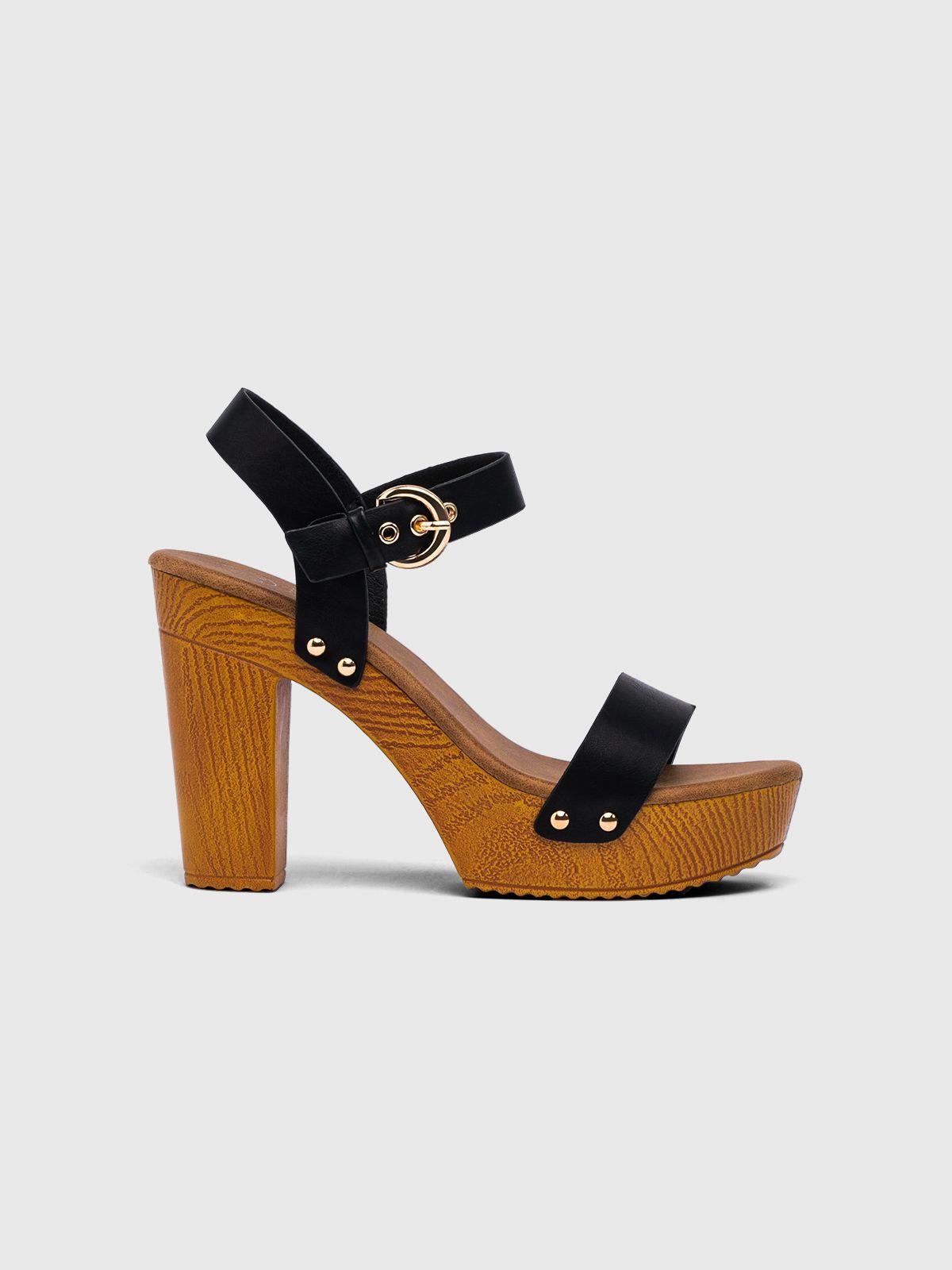 Sandalia Mujer Elida Negro Weide-2
