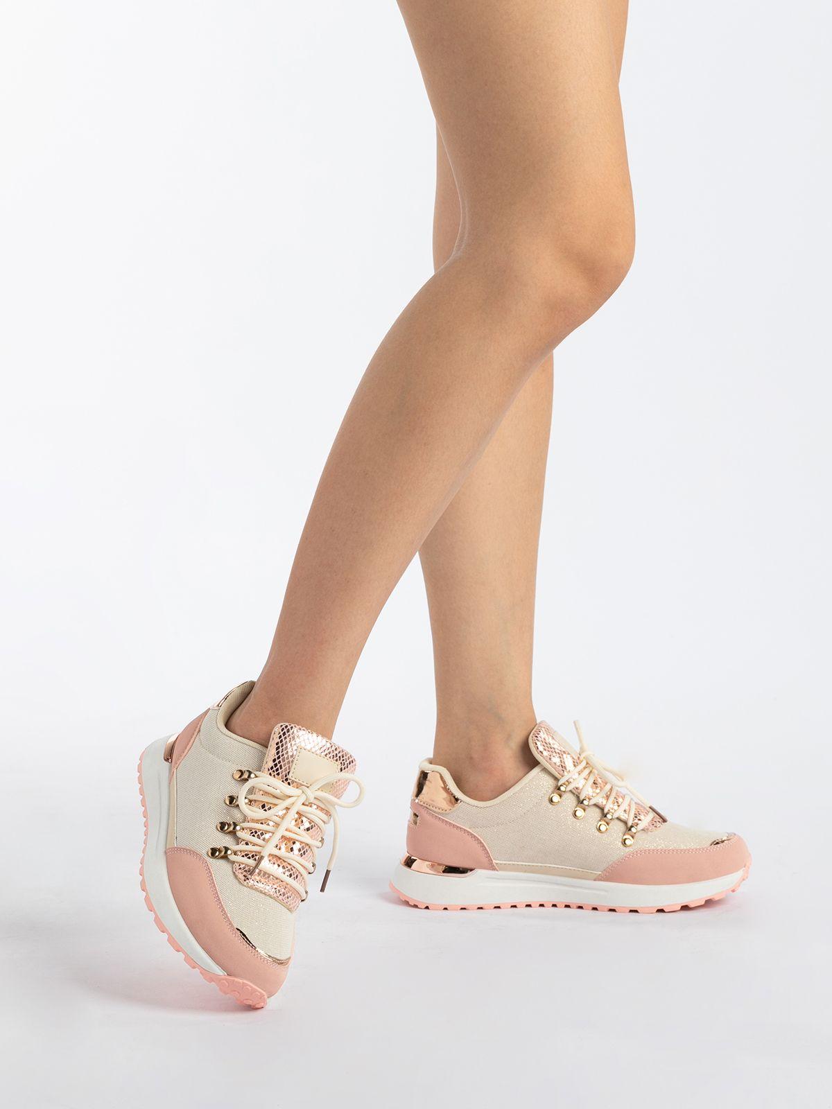 Zapatilla  Mujer Flora Rosado Weide-1