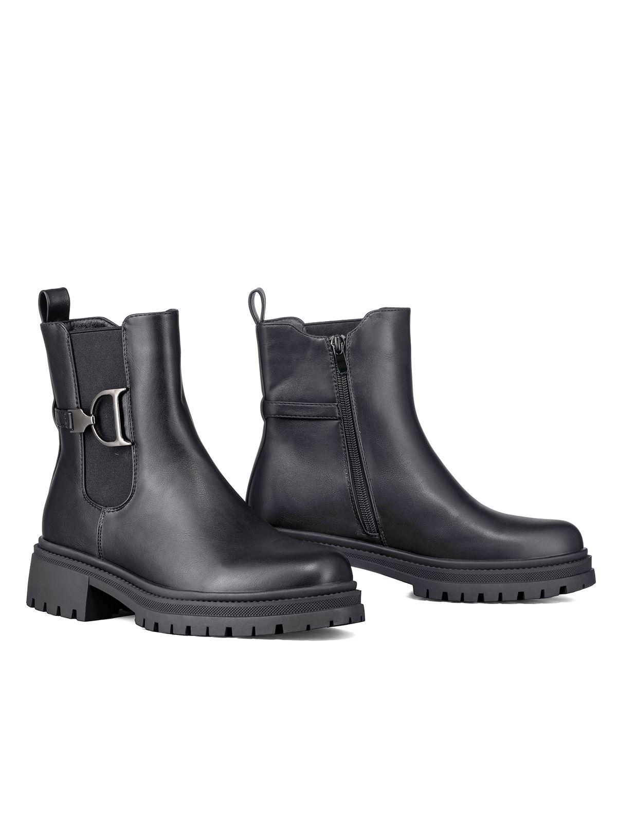 Botin Casual Mujer Eco Cuero Con Felpa Comodo Weide ZS60-4