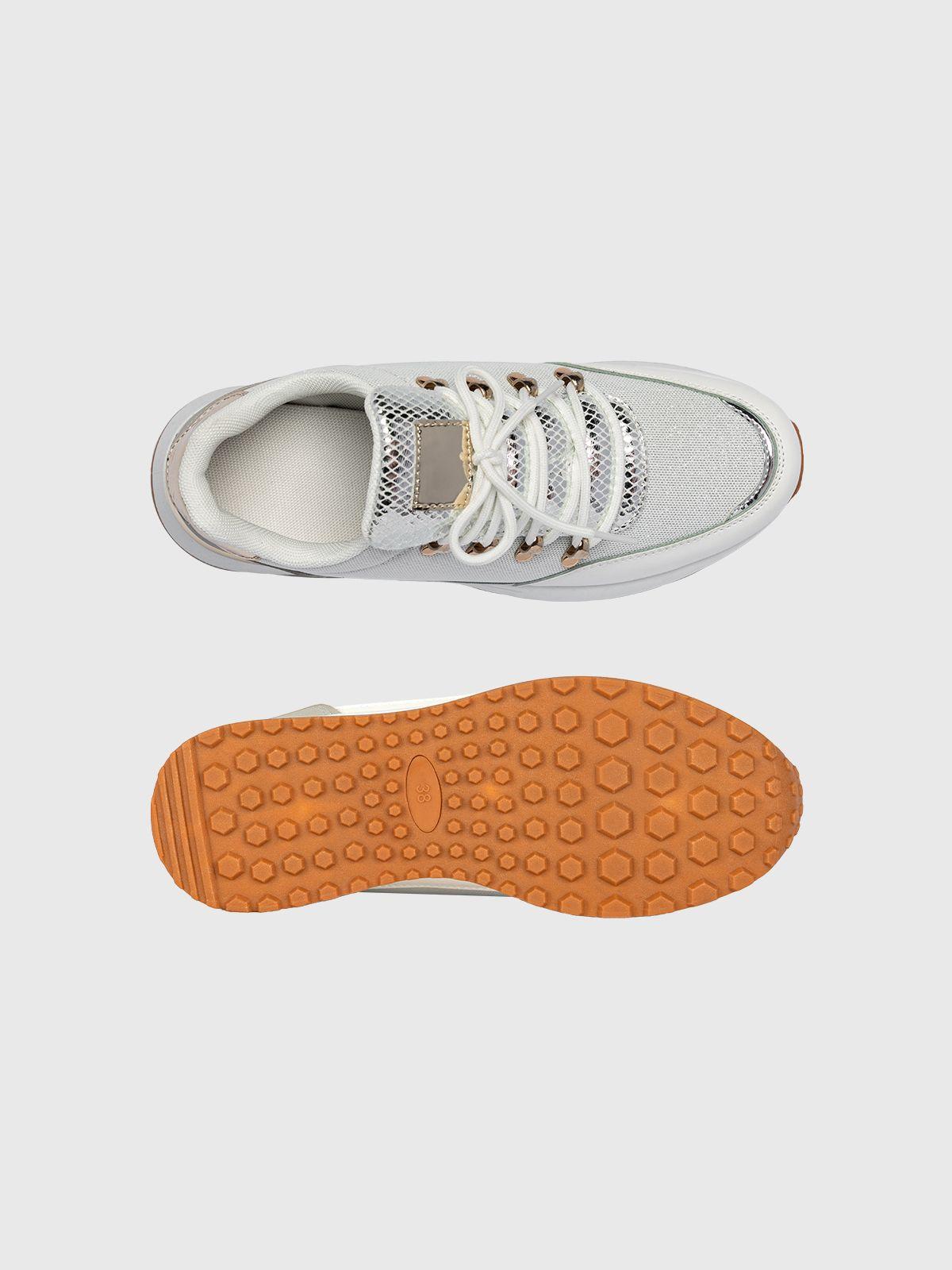 Zapatilla  Mujer Flora Blanco Weide-4