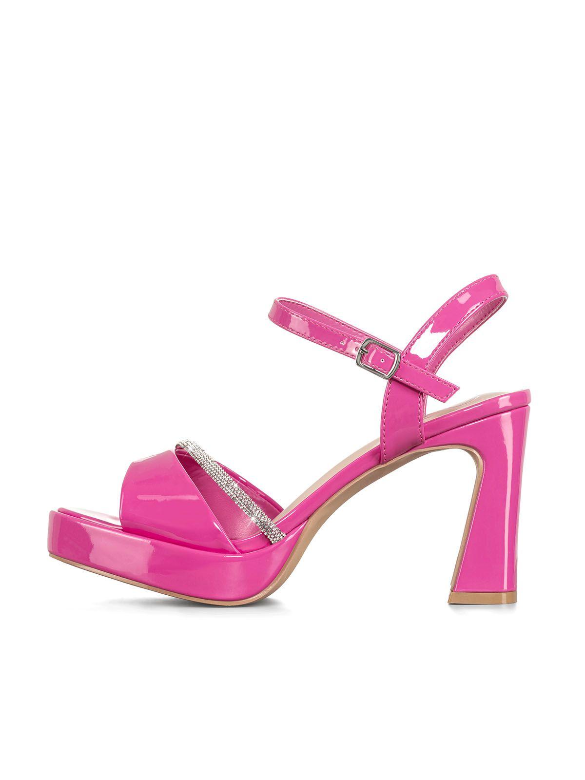 Sandalias Casual Fiesta Charol Mujer Plataforma Weide GH130-1